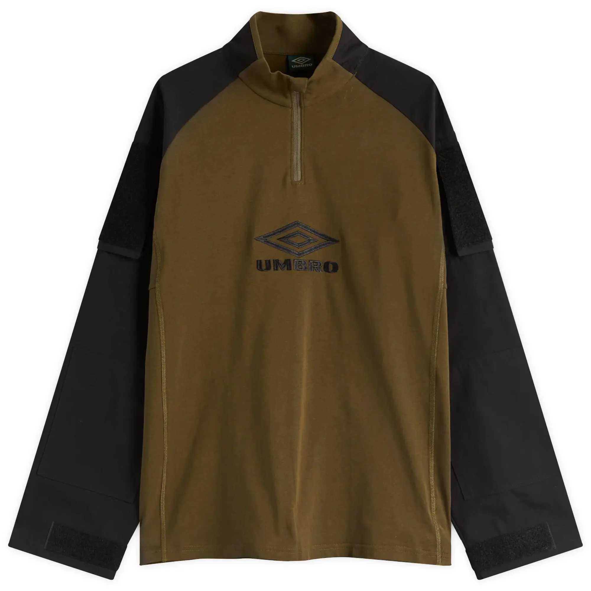 Umbro by Slam Jam Men's Tactical Half Zip Sweat Black