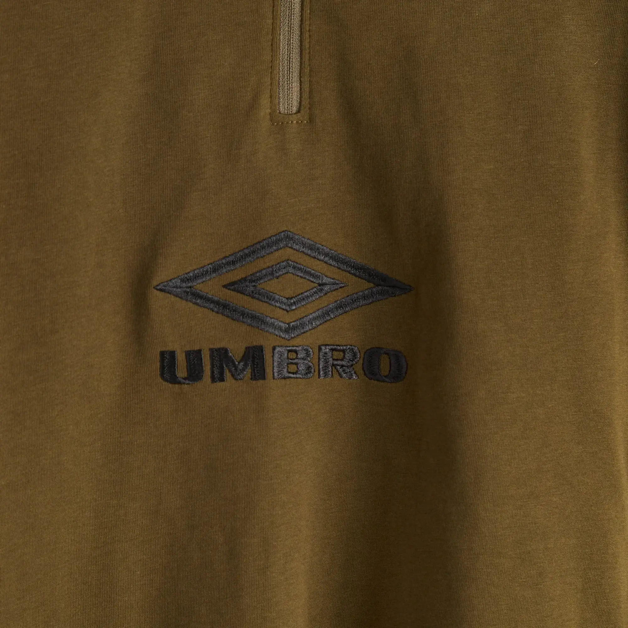 韓国*UMBRO■新作*Wayfinder Graphic Half Zip-Up Sweatshirt Umbro by Slam Jam Men's Tactical Half Zip Sweat Black