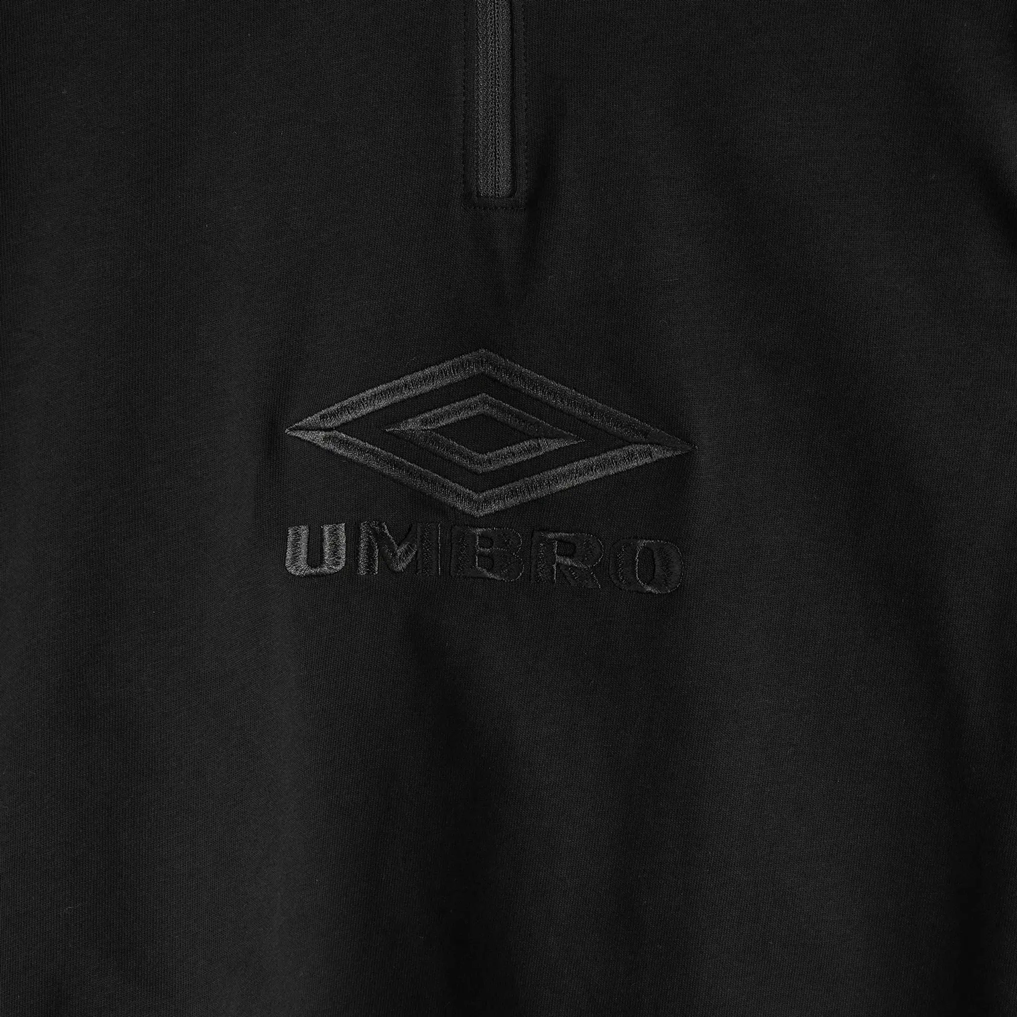 Umbro by Slam Jam Men's Tactical Half Zip Sweat Black