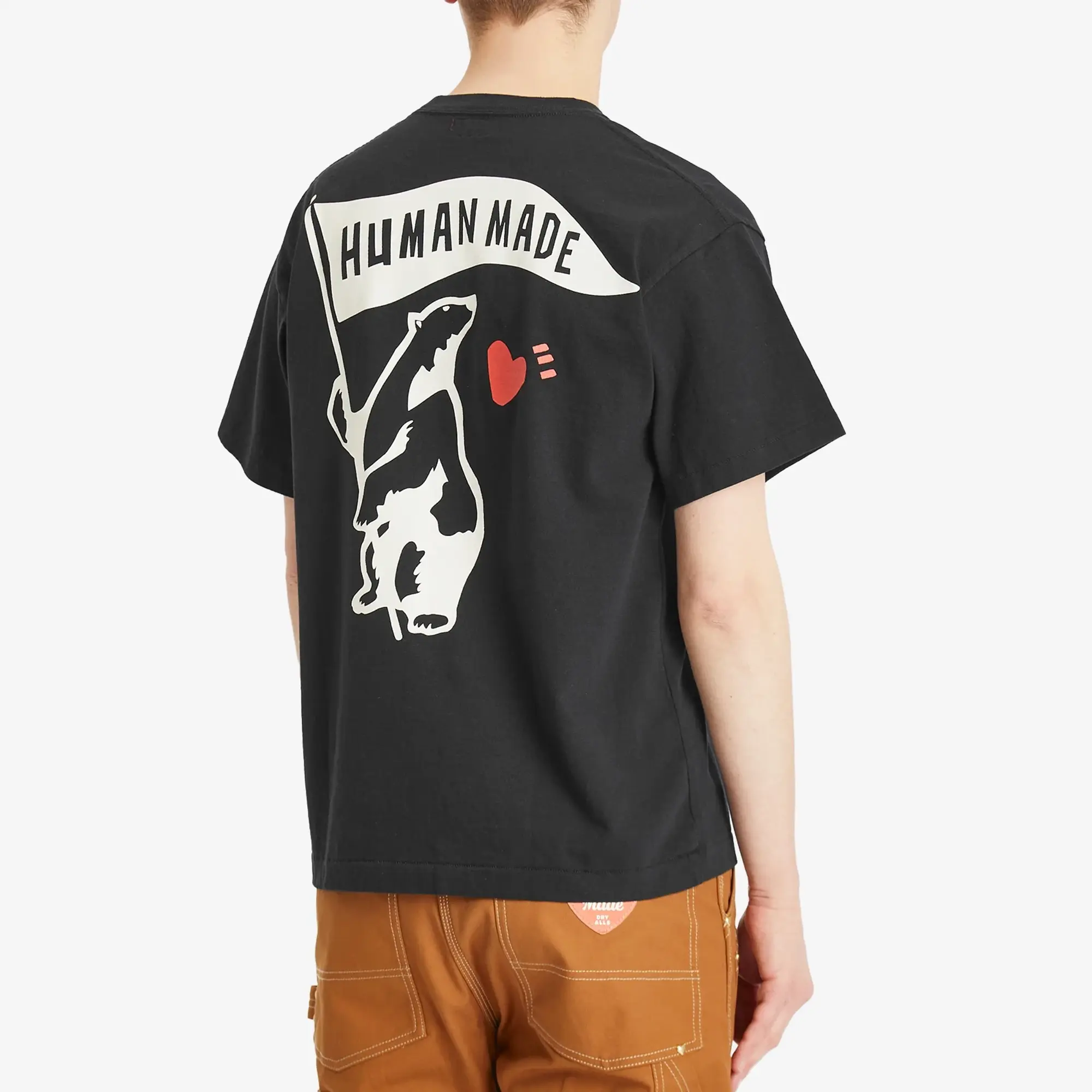 Human Made Men's Polar Bear Flag T-Shirt Navy