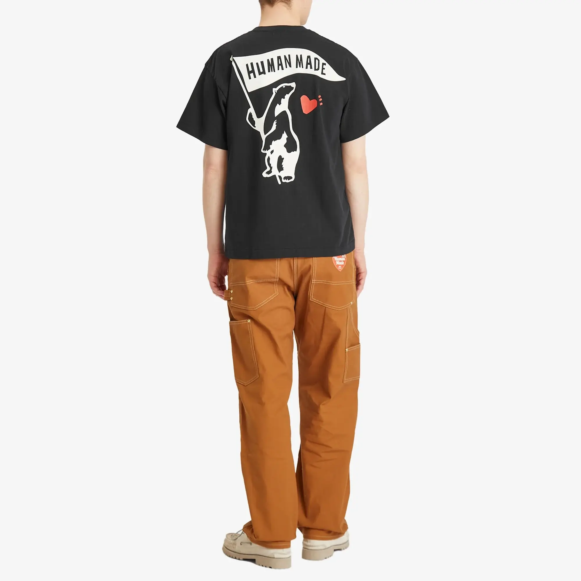 Human Made Men's Polar Bear Flag T-Shirt Navy