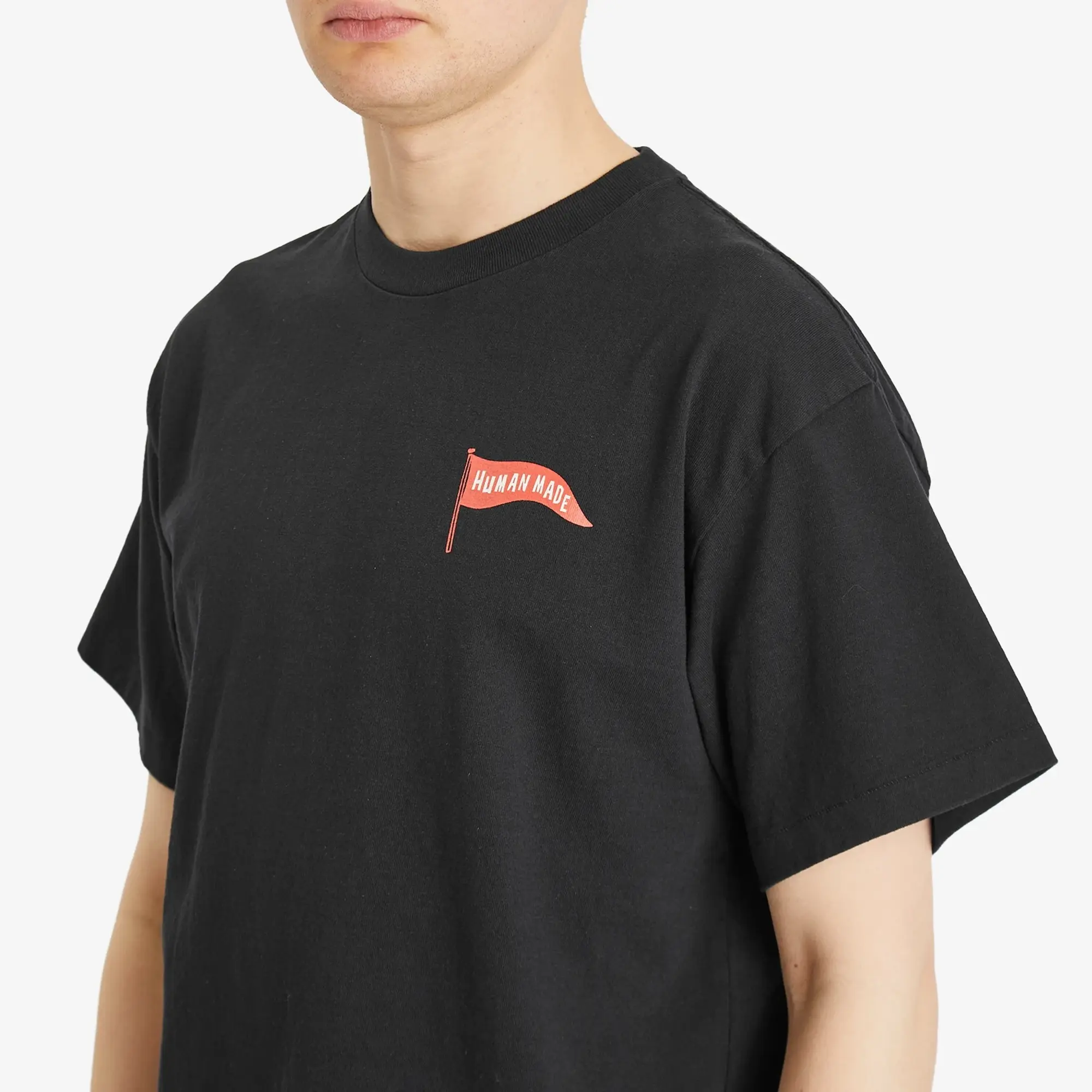 Human Made Men's Polar Bear Flag T-Shirt Navy