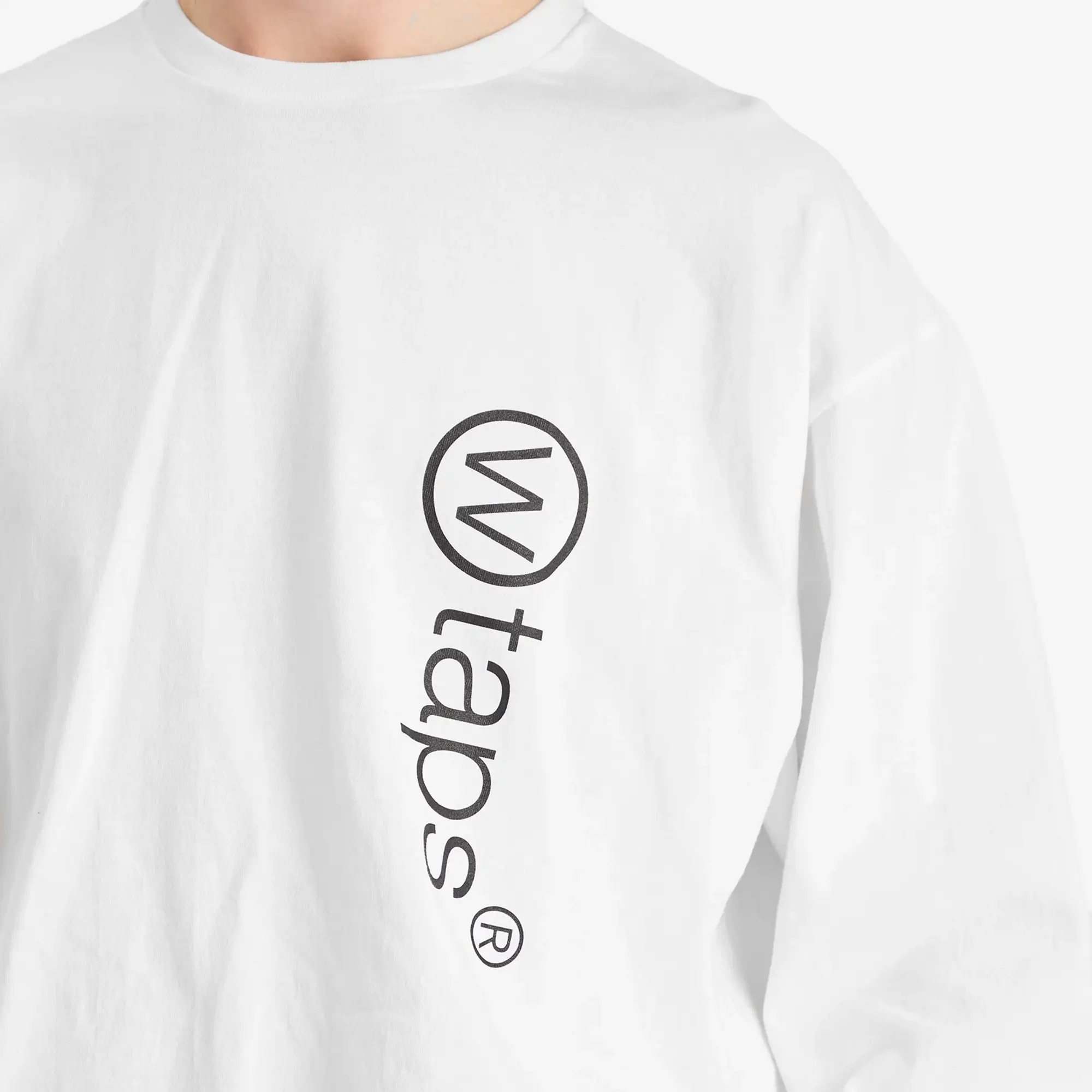 WTAPS Men's Dot Sight Long Sleeve T-Shirt White