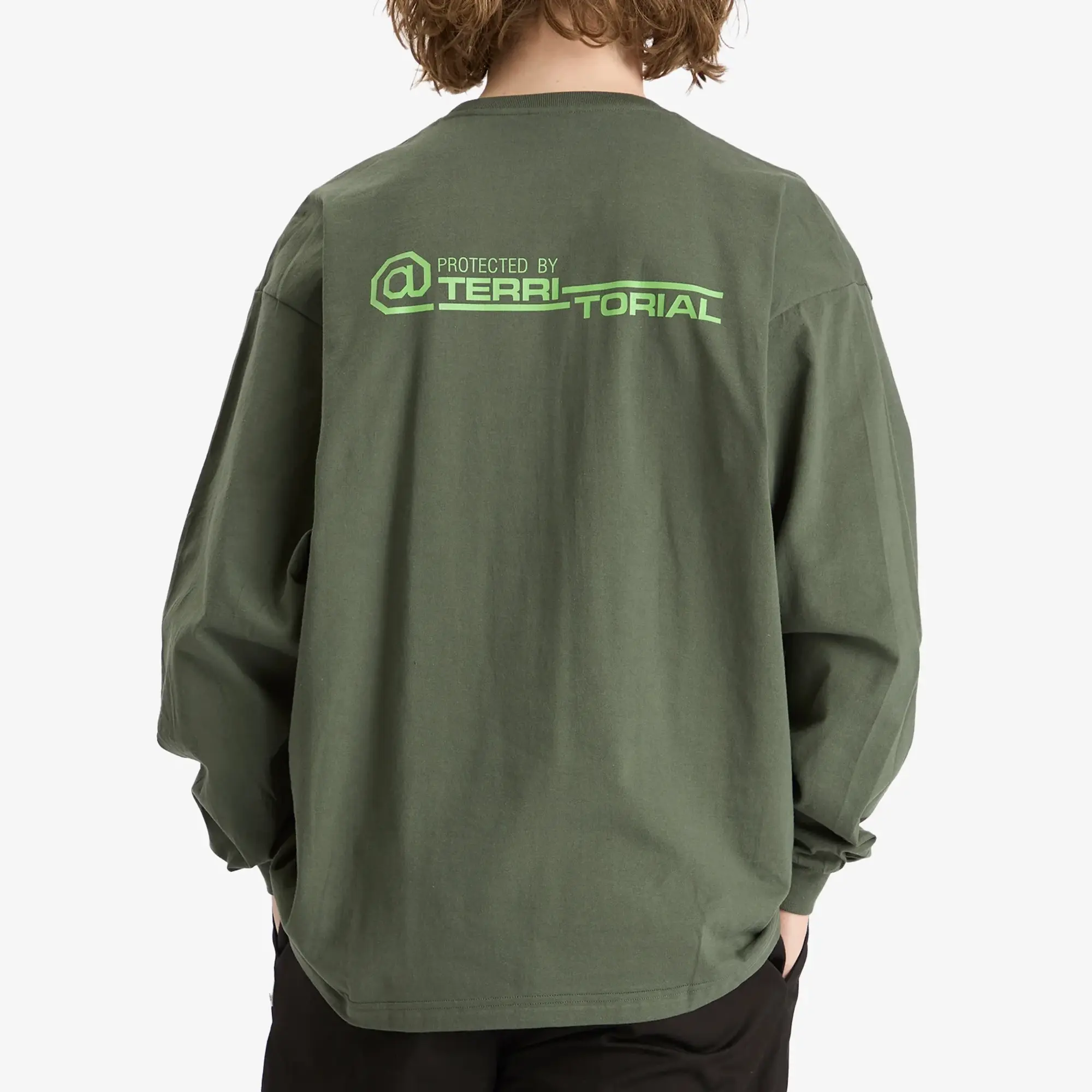 WTAPS Men's Dot Sight Long Sleeve T-Shirt Olive Drab