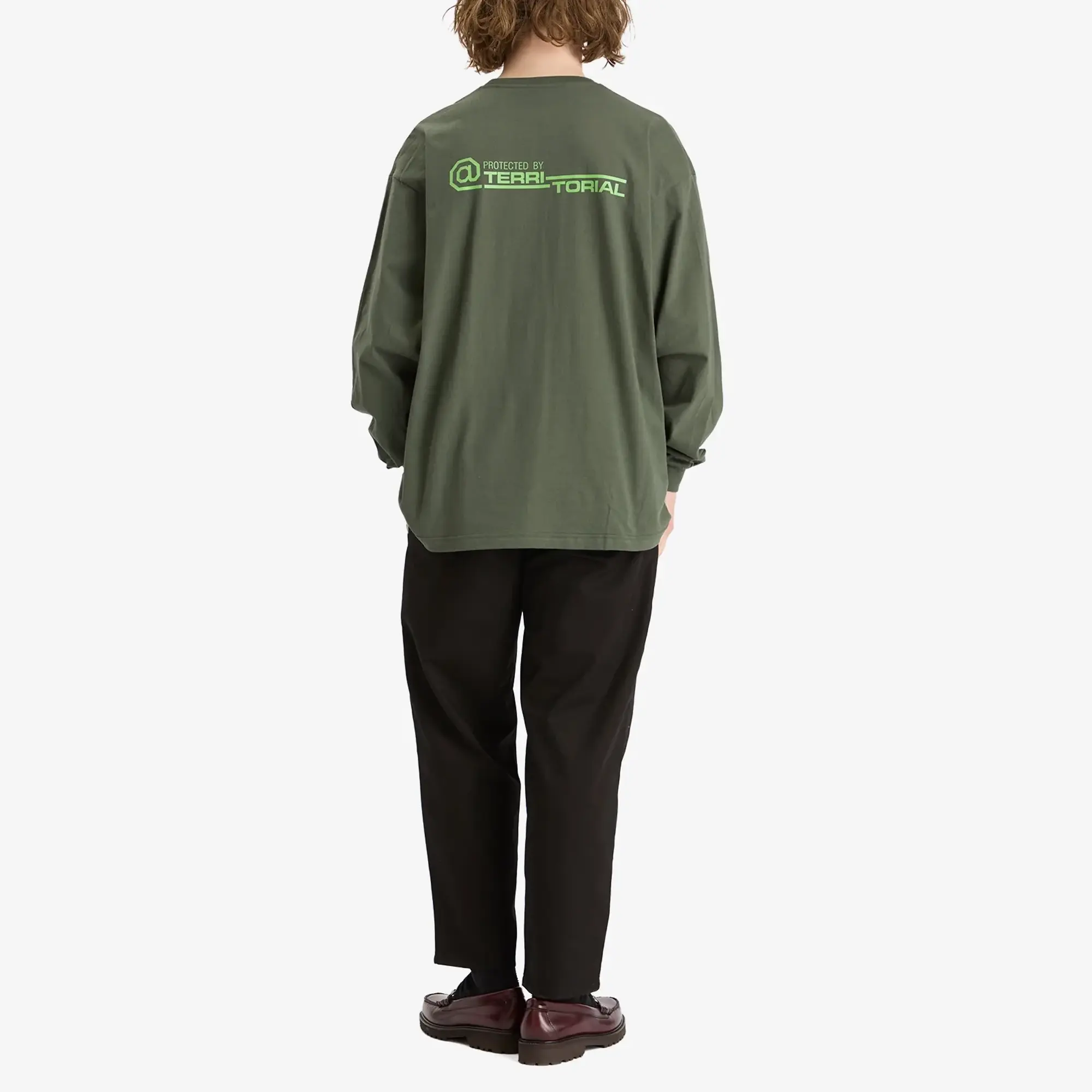 WTAPS Men's Dot Sight Long Sleeve T-Shirt Olive Drab