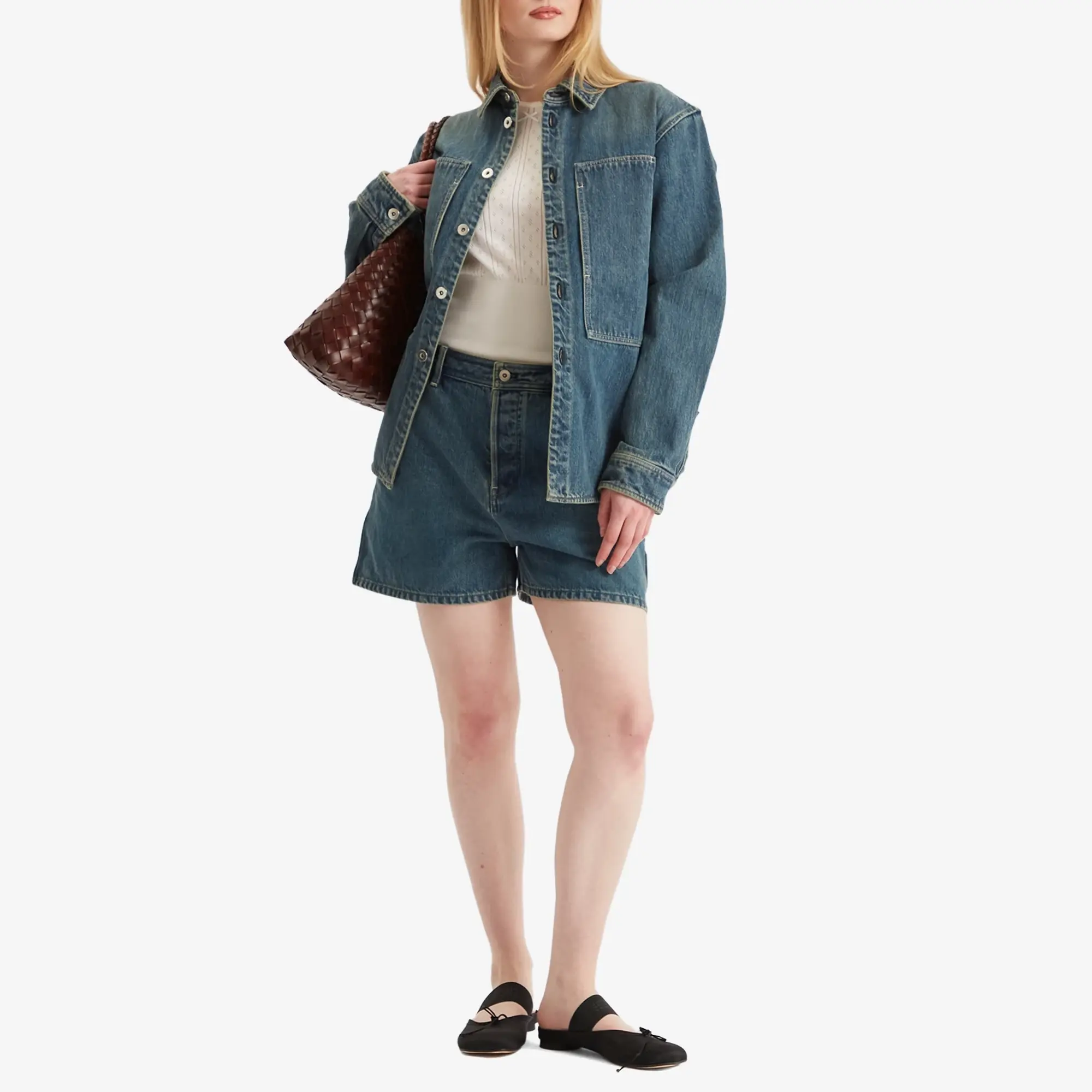 Jil Sander+ Women's Denim Shorts Blue