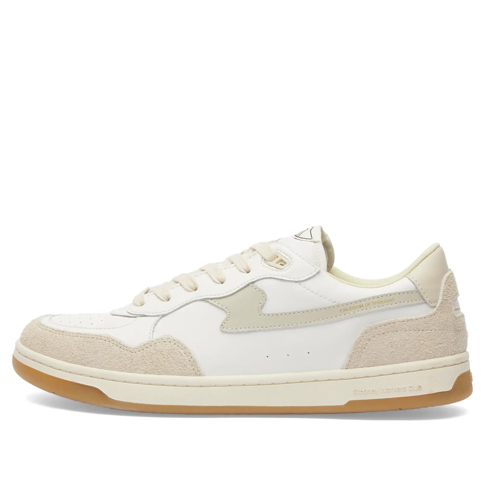Stepney Workers Club Men's Pro Cup 01 S-Strike Leather Sneaker Spring White