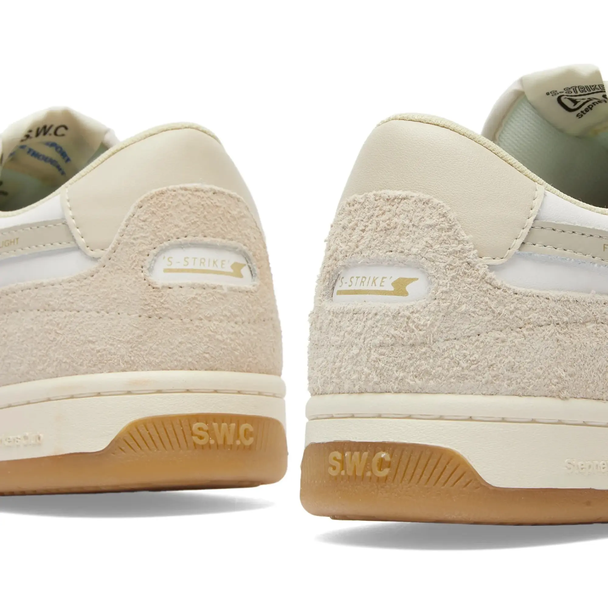 Stepney Workers Club Men's Pro Cup 01 S-Strike Leather Sneaker Spring White