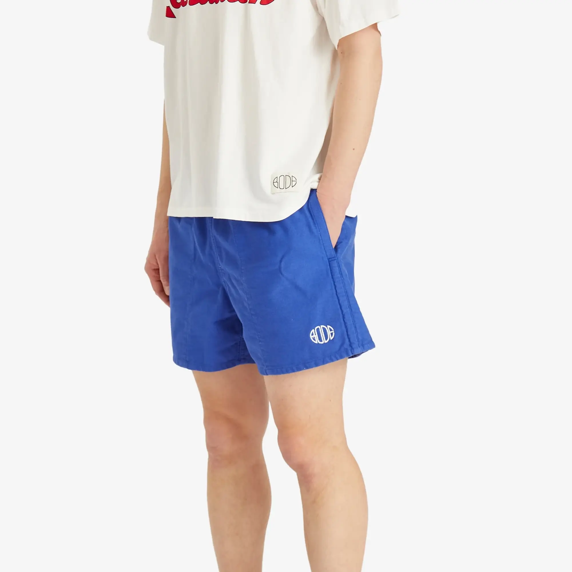 BODE Men's Field Shorts Blue