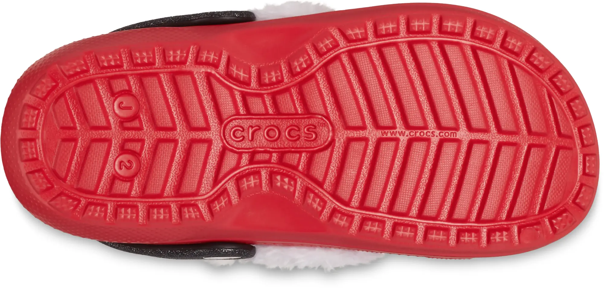 HO Soccer Crocs | Kids | Classic Lined Santa | Clogs | Varsity Red / Multi | J3