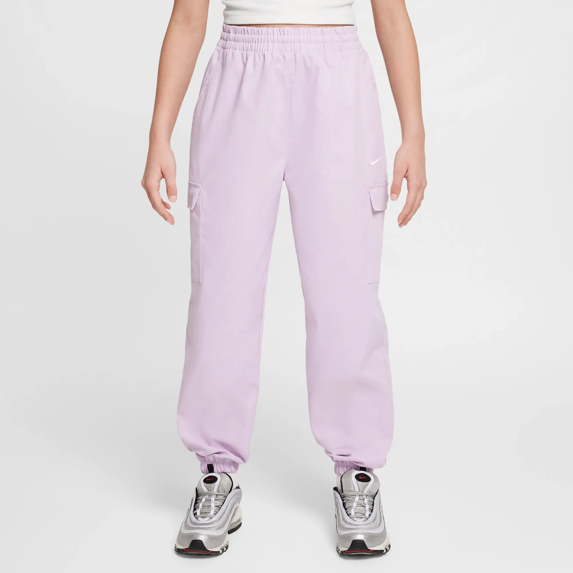 Nike Sportswear Girls' Cargo Trousers - Purple