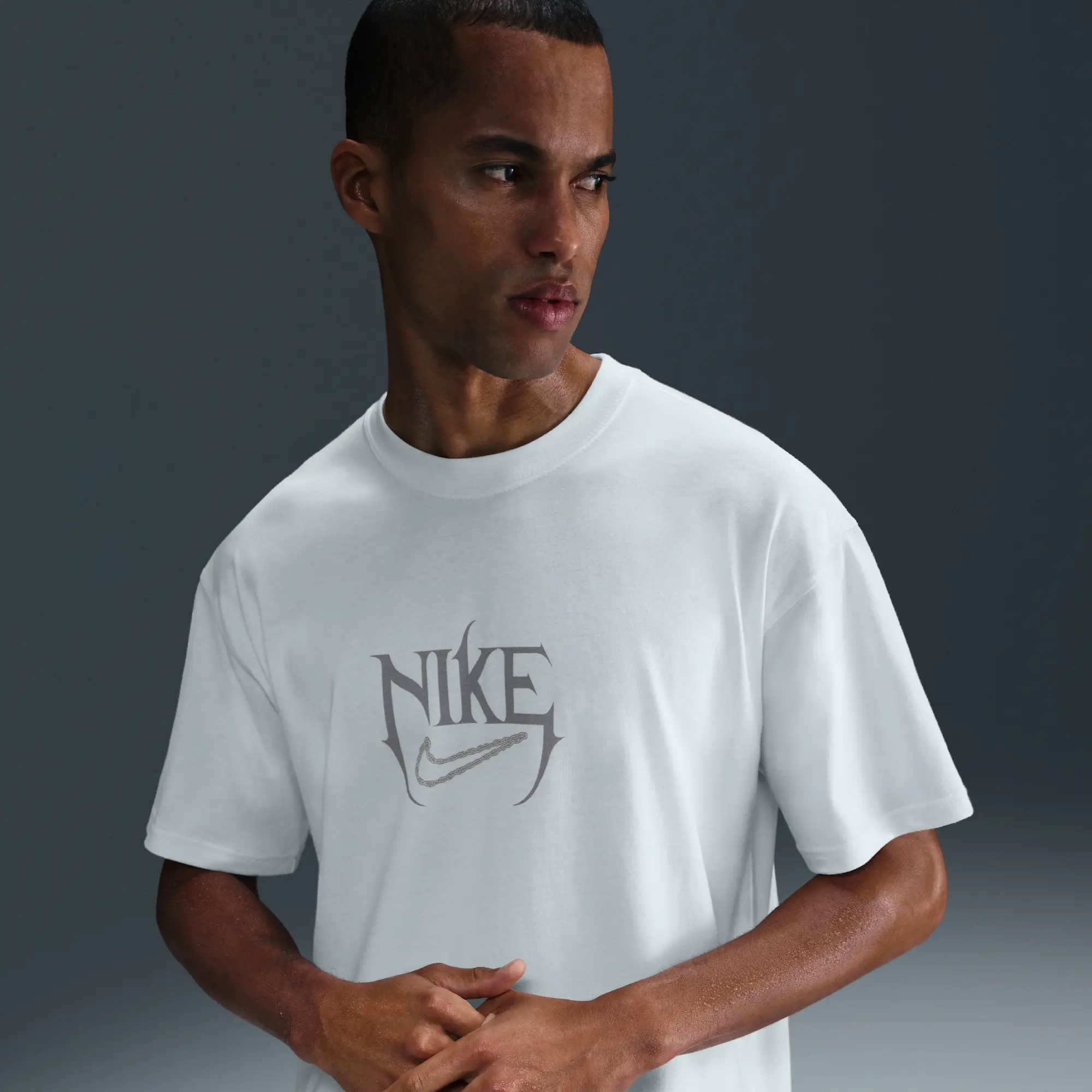 Nike Men's Max90 Basketball T-Shirt - White