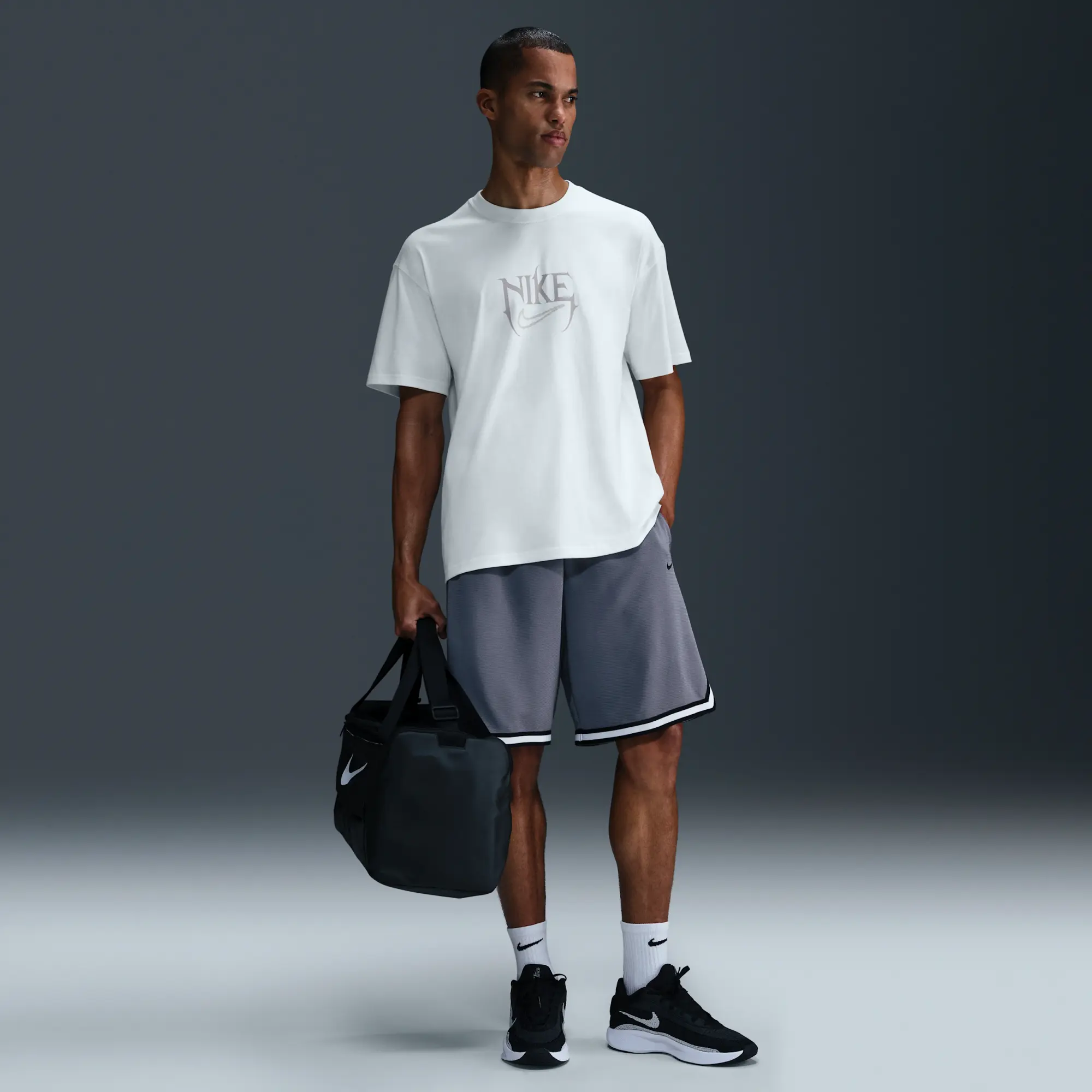Nike Men's Max90 Basketball T-Shirt - White