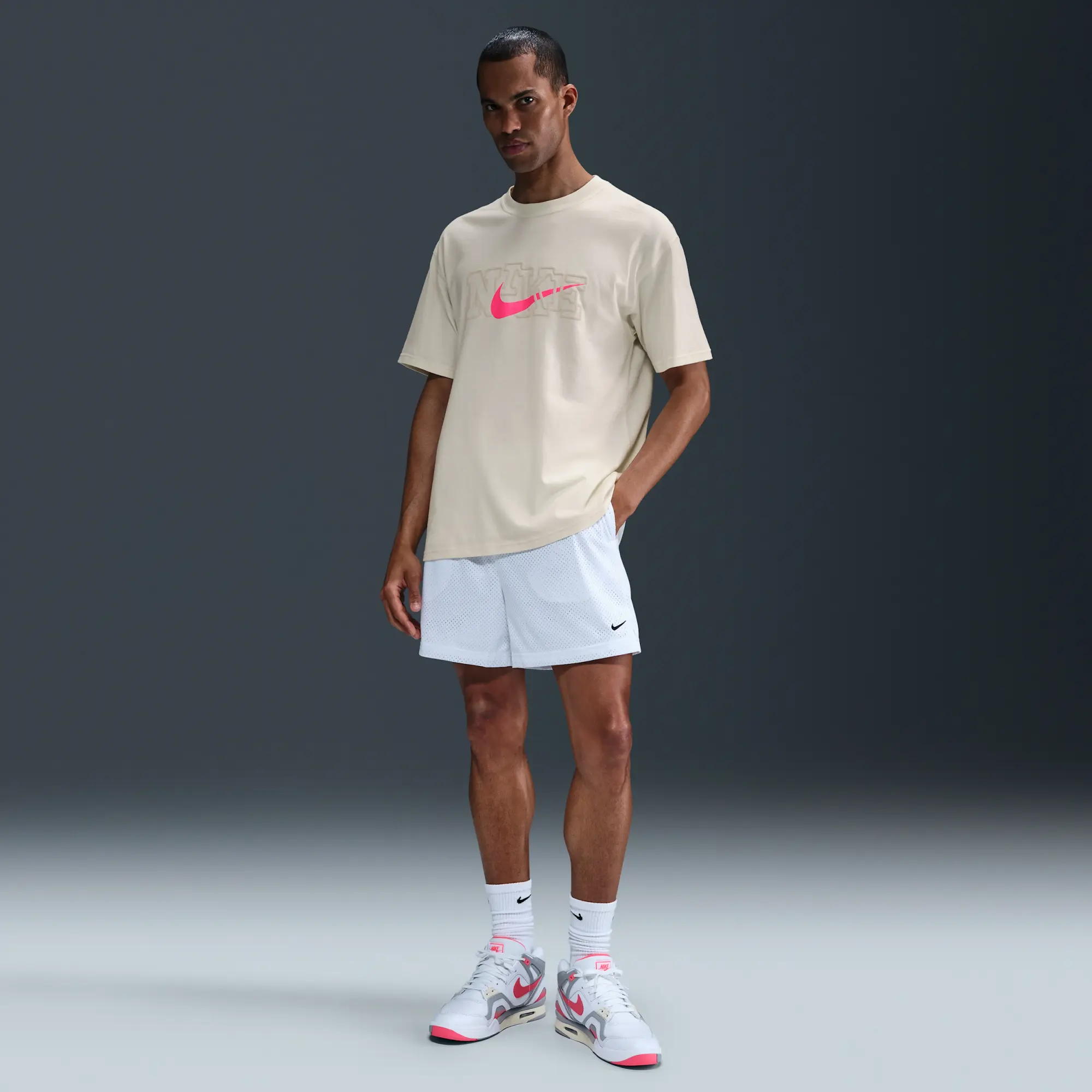 Nike Men's Max90 Basketball T-Shirt - White