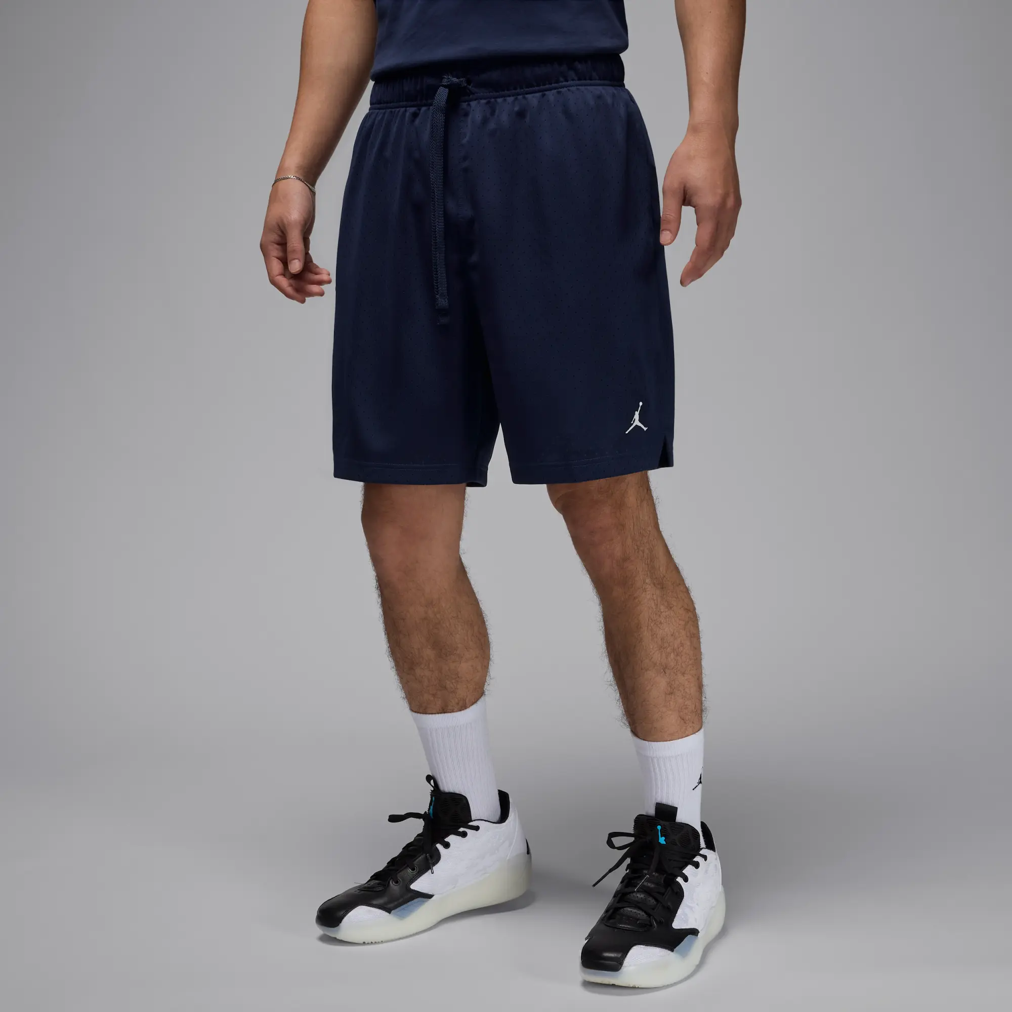Nike Jordan Sport Men's Dri-FIT Mesh Shorts - Blue - Recycled Polyester