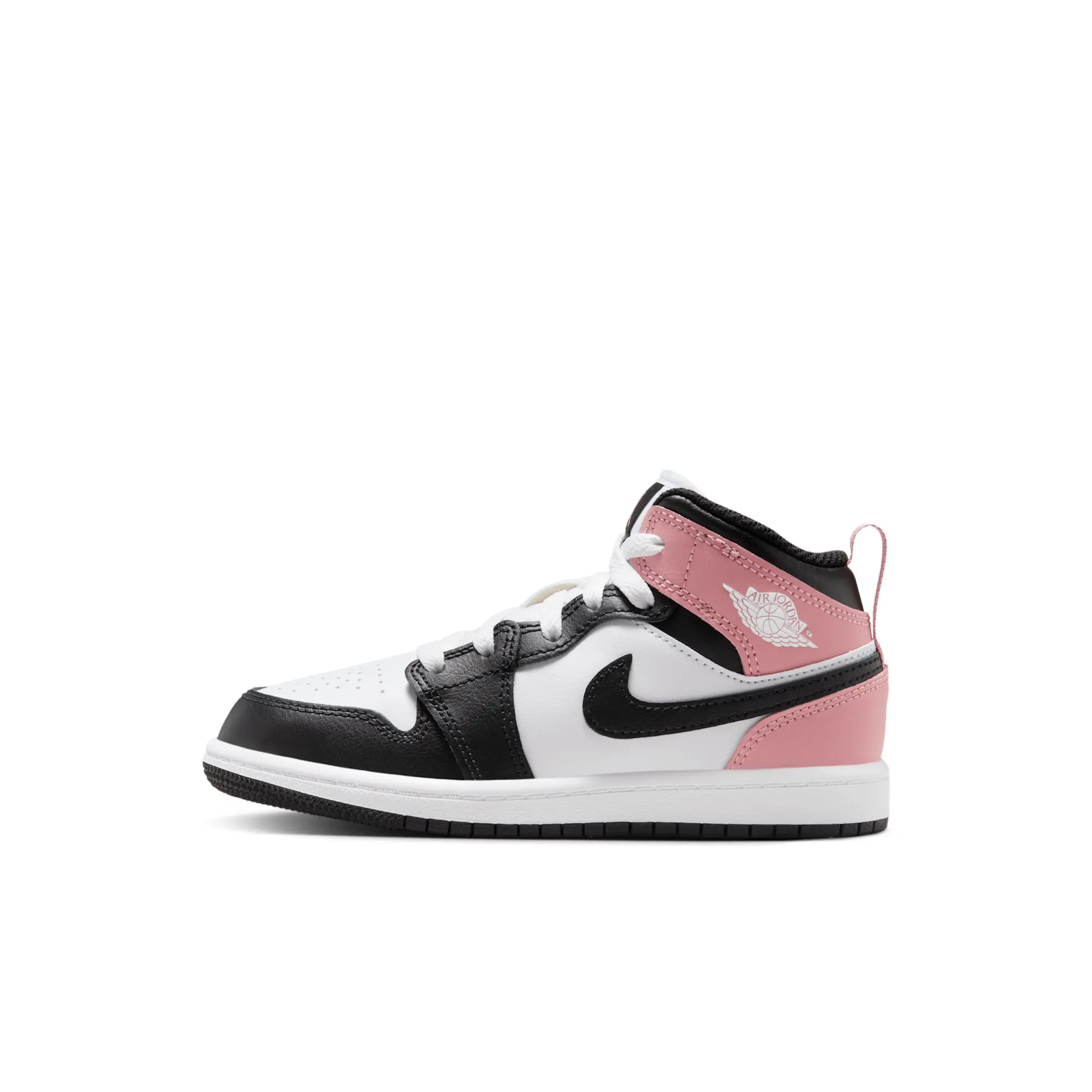 Nike Jordan 1 Mid Younger Kids' Shoes - White