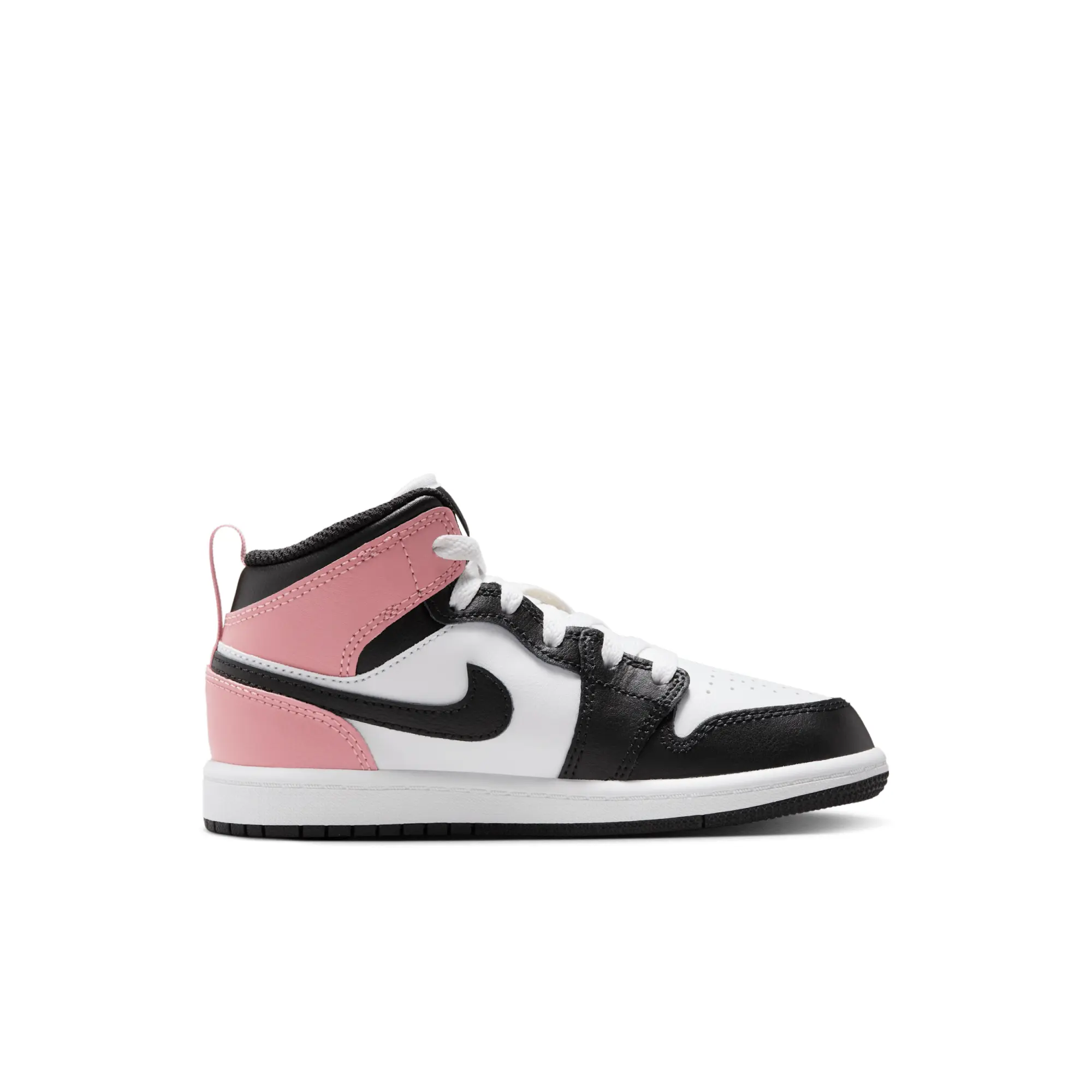 Nike Jordan 1 Mid Younger Kids' Shoes - White