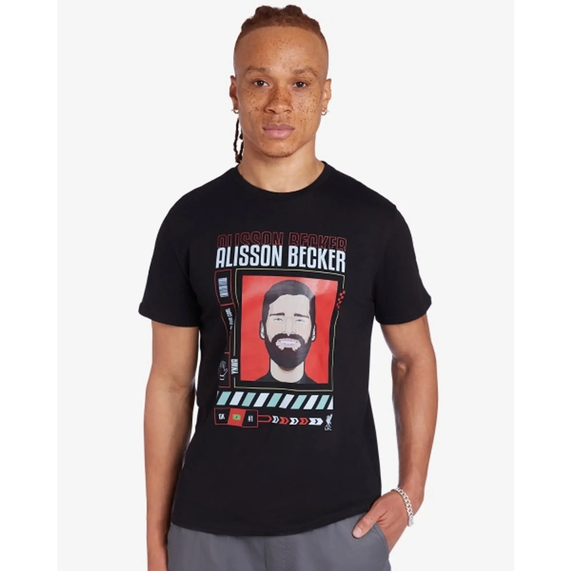 Liverpool FC LFC Adults Alisson Becker Tee Black