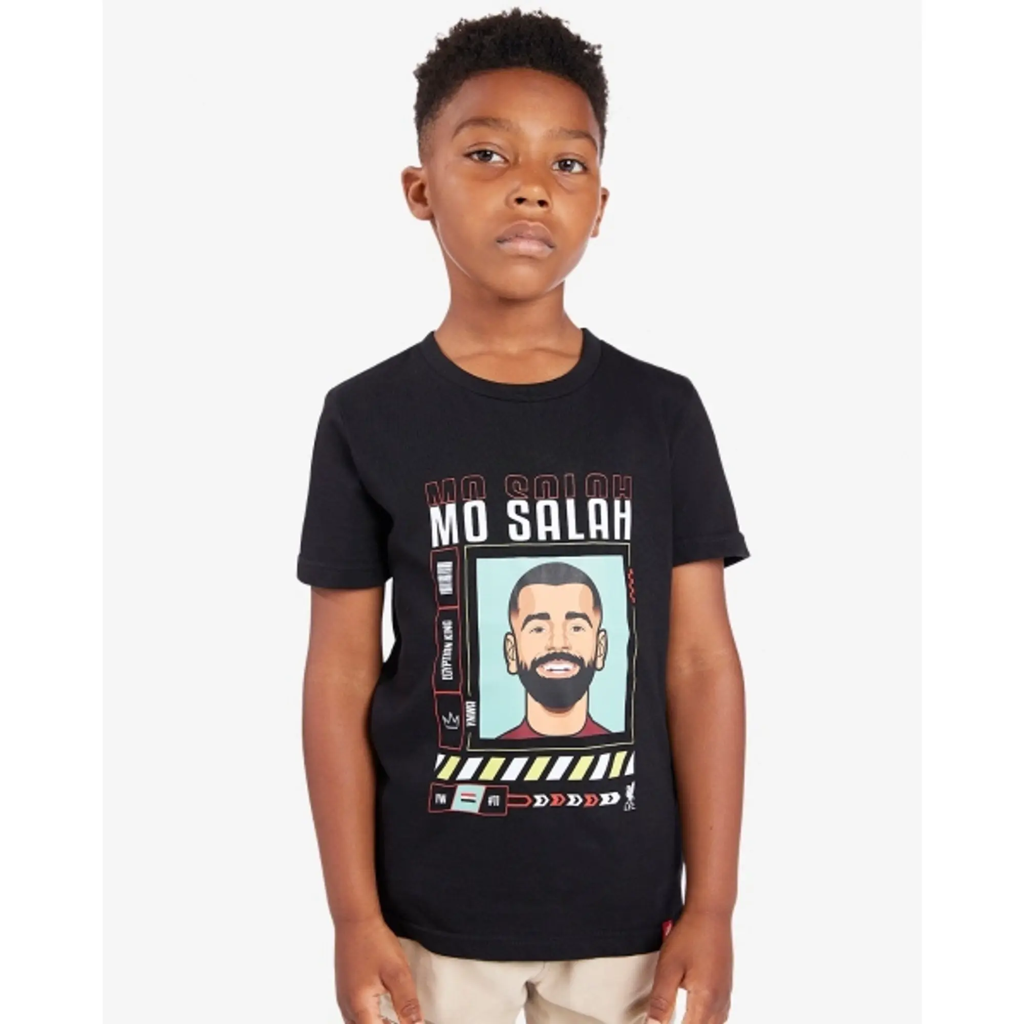 Liverpool FC LFC Juniors Salah Tee Black