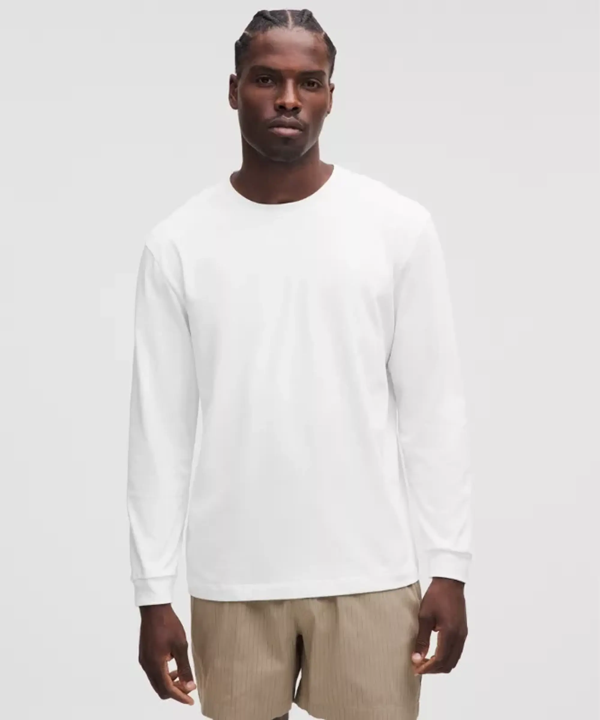 lululemon IE lululemon – Men's Heavyweight Jersey Long-Sleeve Shirt – Color White – Size L