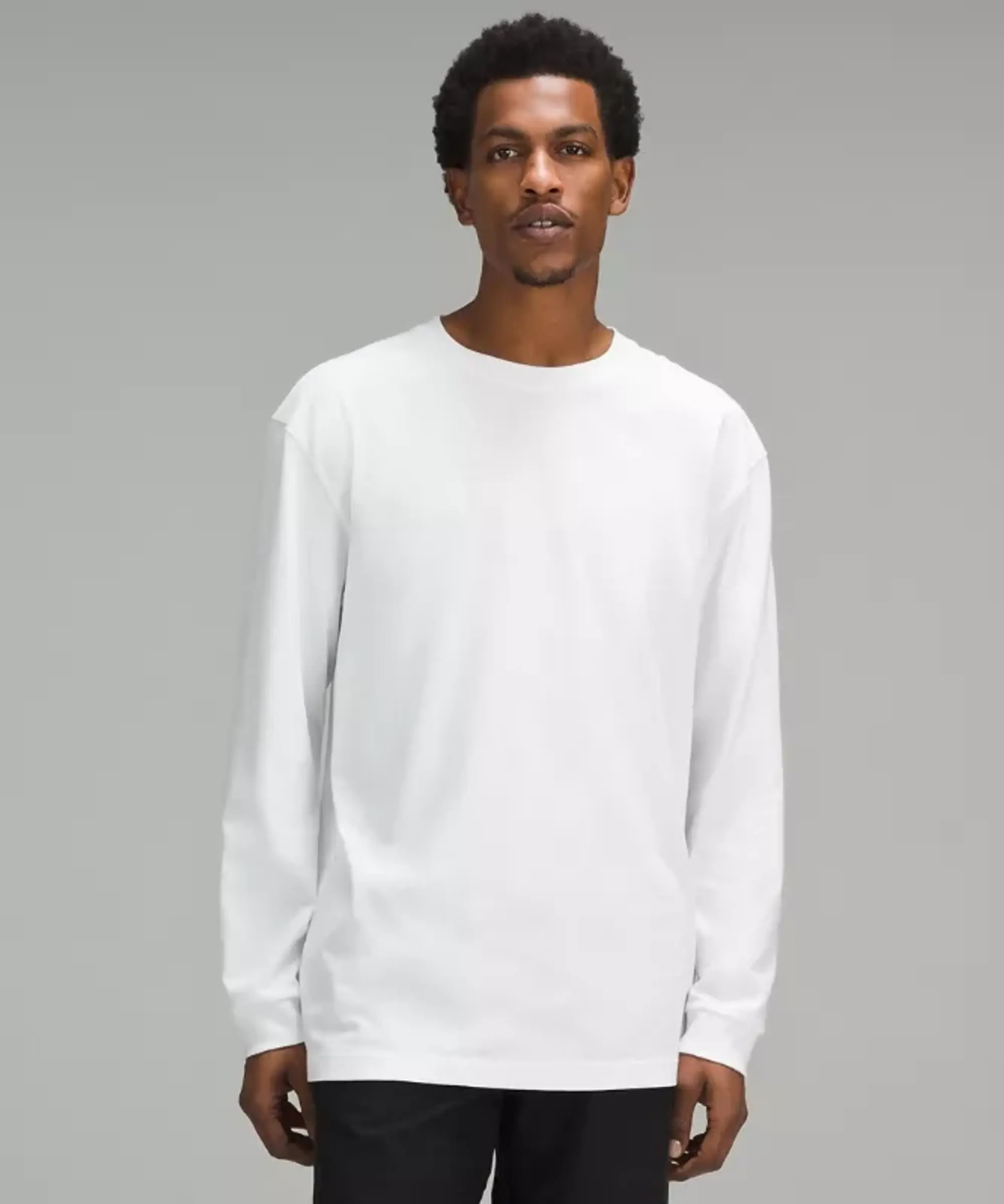 lululemon IE lululemon – Men's Heavyweight Jersey Long-Sleeve Shirt – Color White – Size L