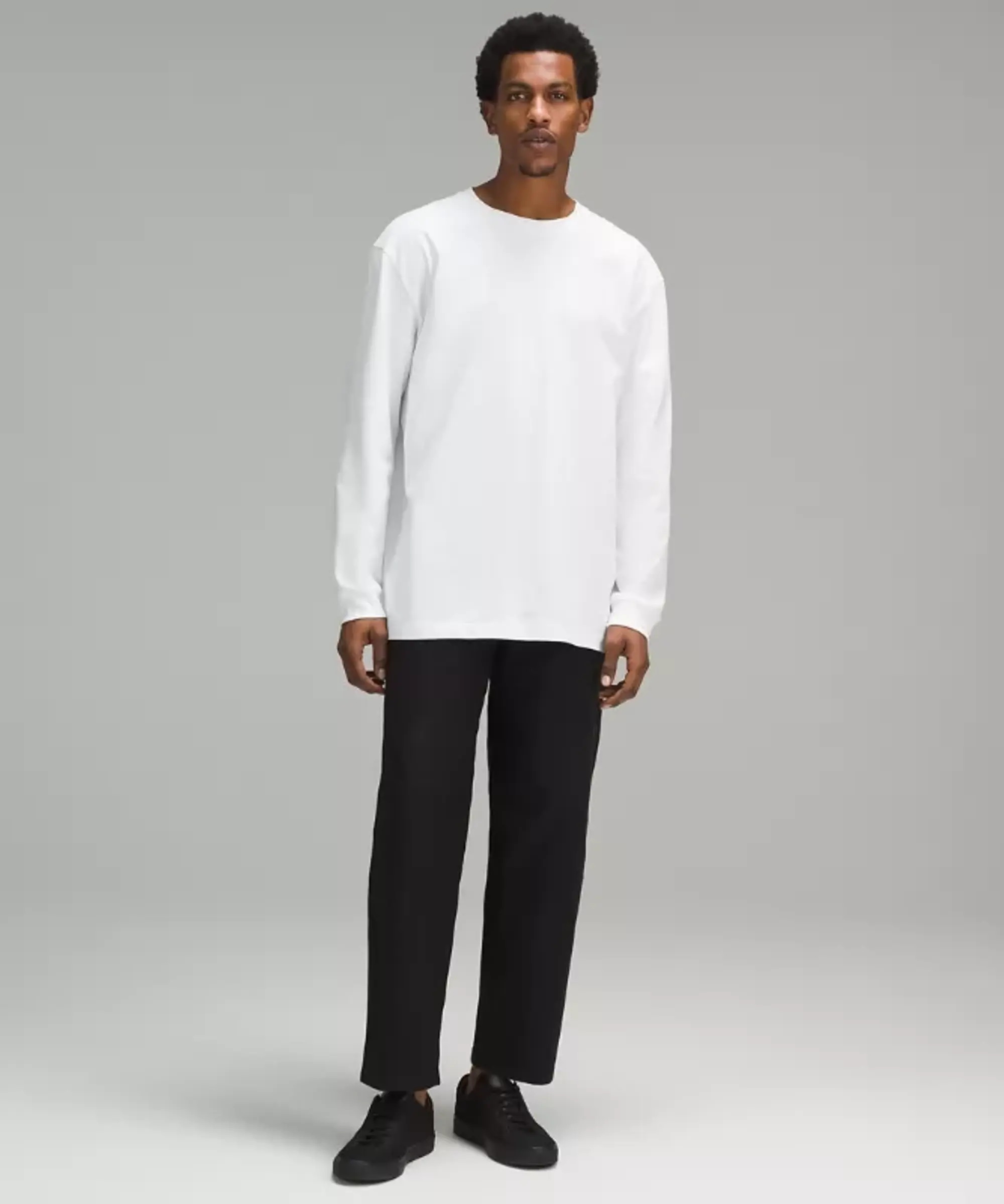 lululemon IE lululemon – Men's Heavyweight Jersey Long-Sleeve Shirt – Color White – Size L