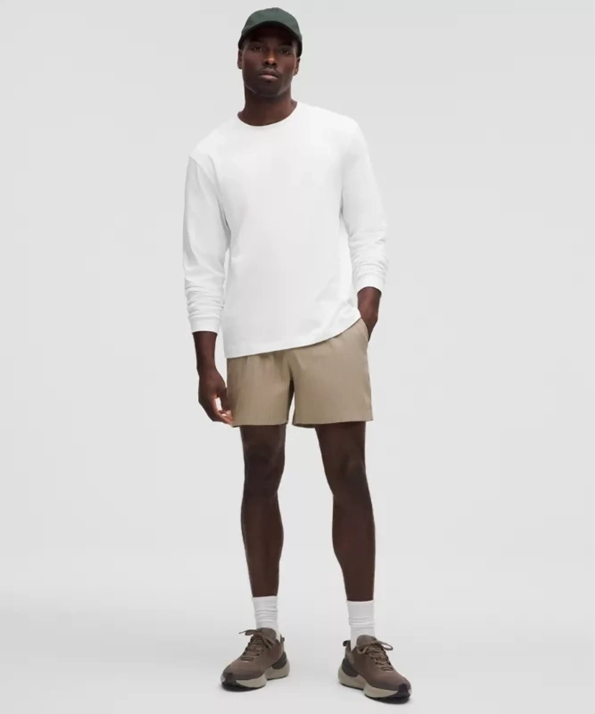 lululemon IE lululemon – Men's Heavyweight Jersey Long-Sleeve Shirt – Color White – Size L