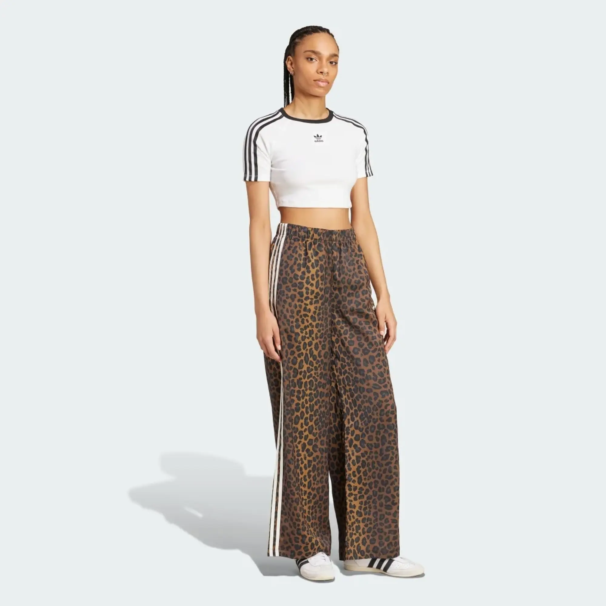 adidas adidas Originals Wide Leg Satin Joggers