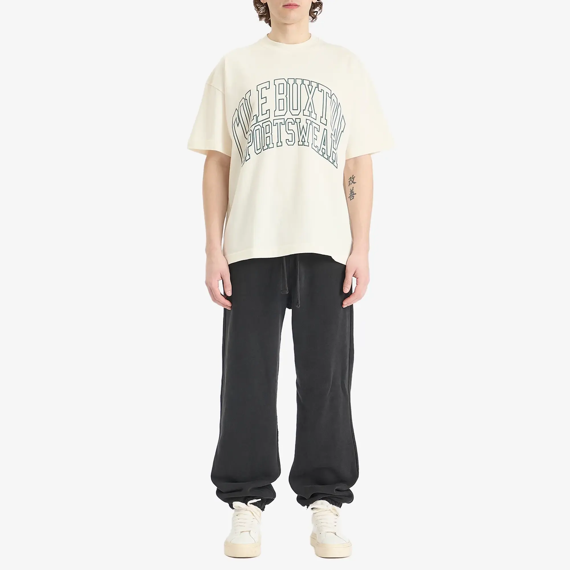Cole Buxton Sportswear Arc T-Shirt - Vintage White