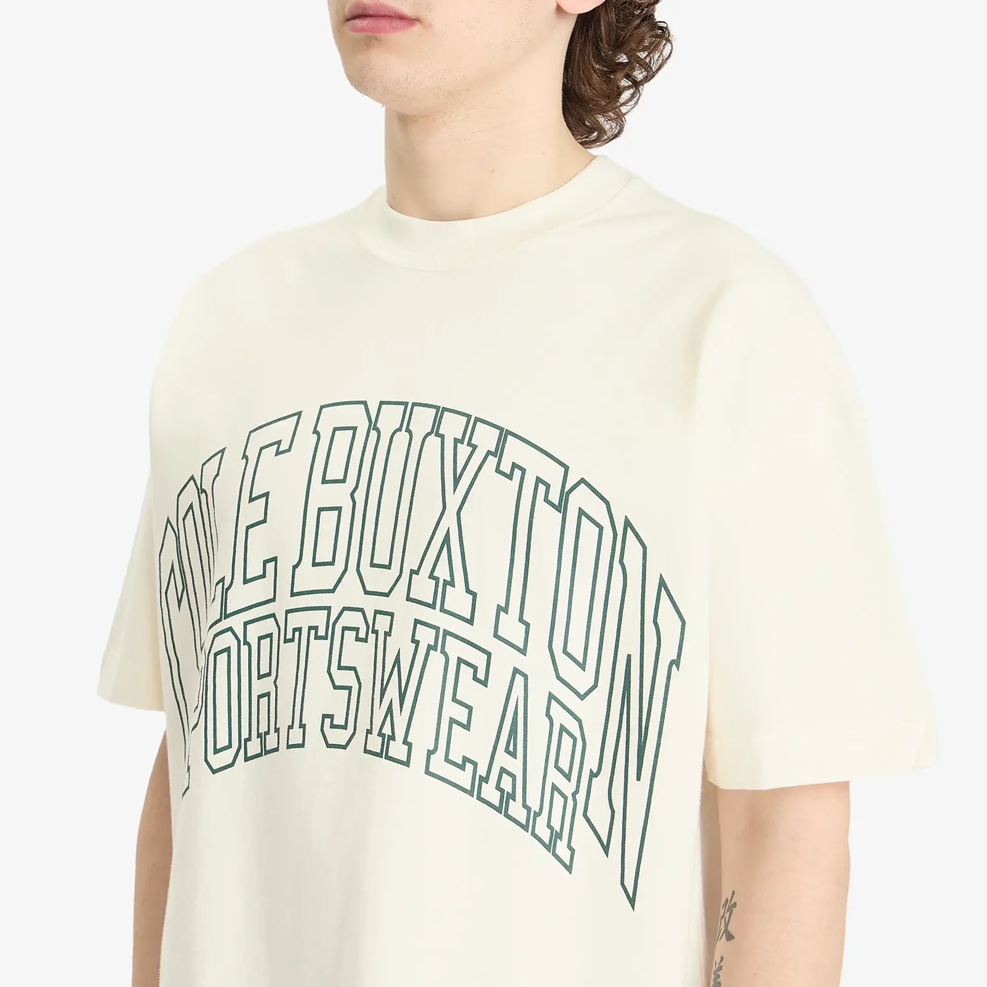 Cole Buxton Sportswear Arc T-Shirt - Vintage White
