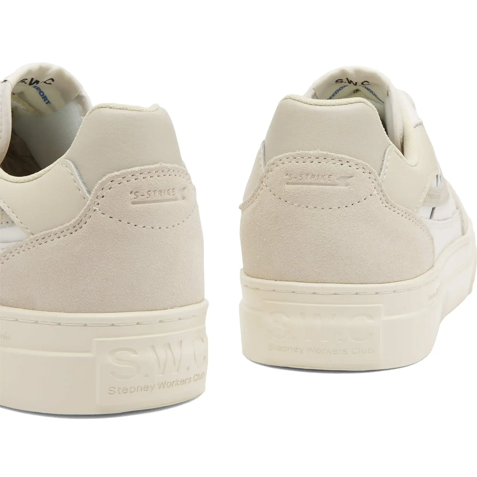 Stepney Workers Club Men's Pearl S-Stike Leather Sneaker Spring White