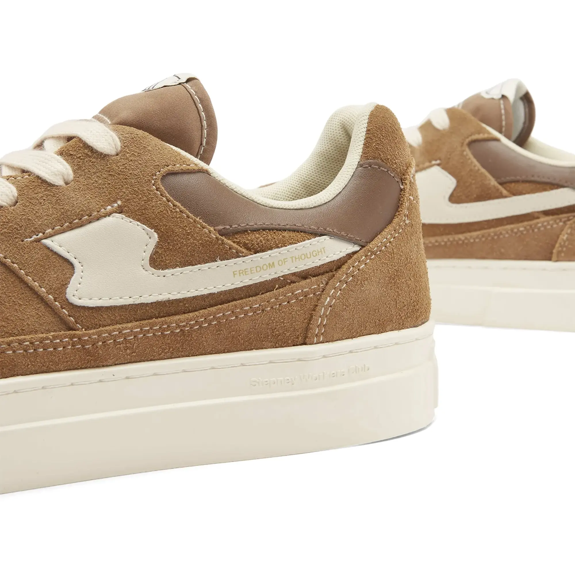Stepney Workers Club Men's Pearl S-Stike Geo Merged Sneaker Brown