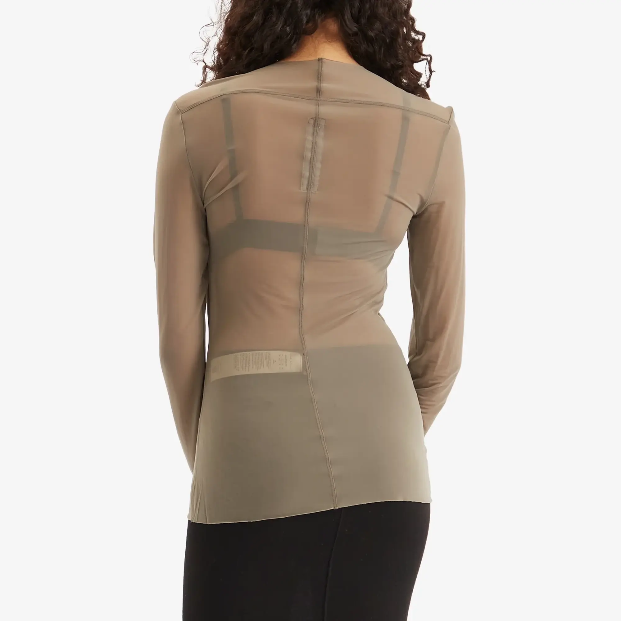 Rick Owens Women's Lido Long Sleeve Top Dust