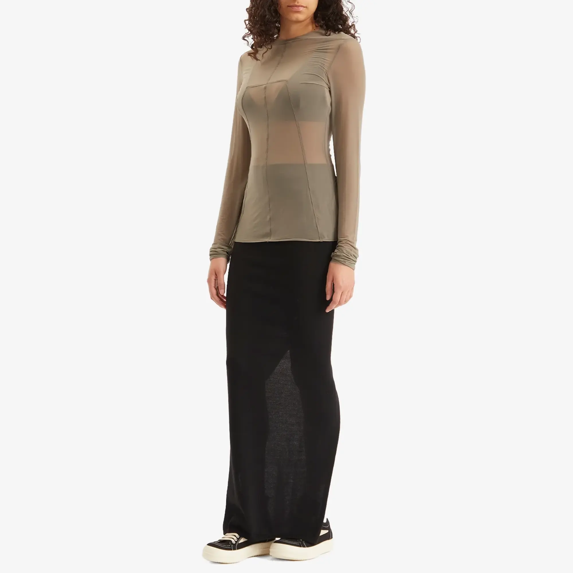 Rick Owens Women's Lido Long Sleeve Top Dust