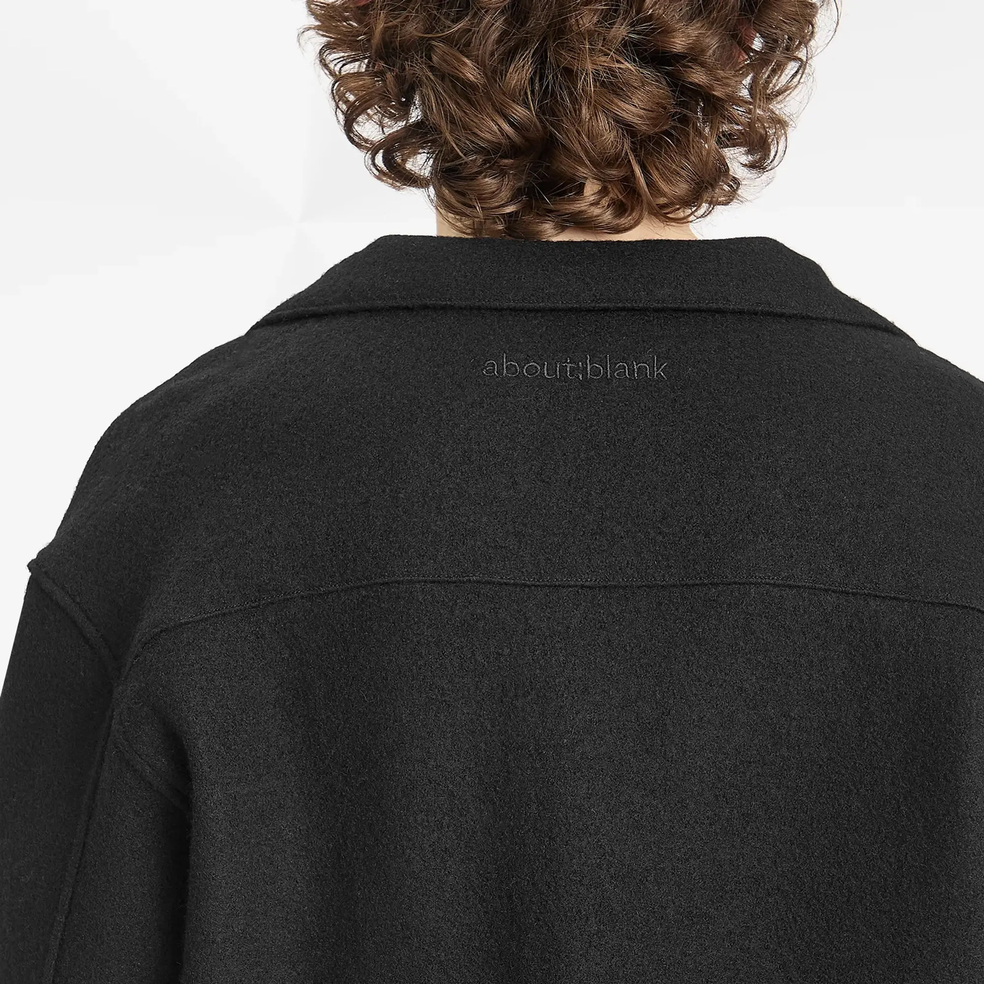 about:blank Men's Wool Overshirt - Presented By END. Black