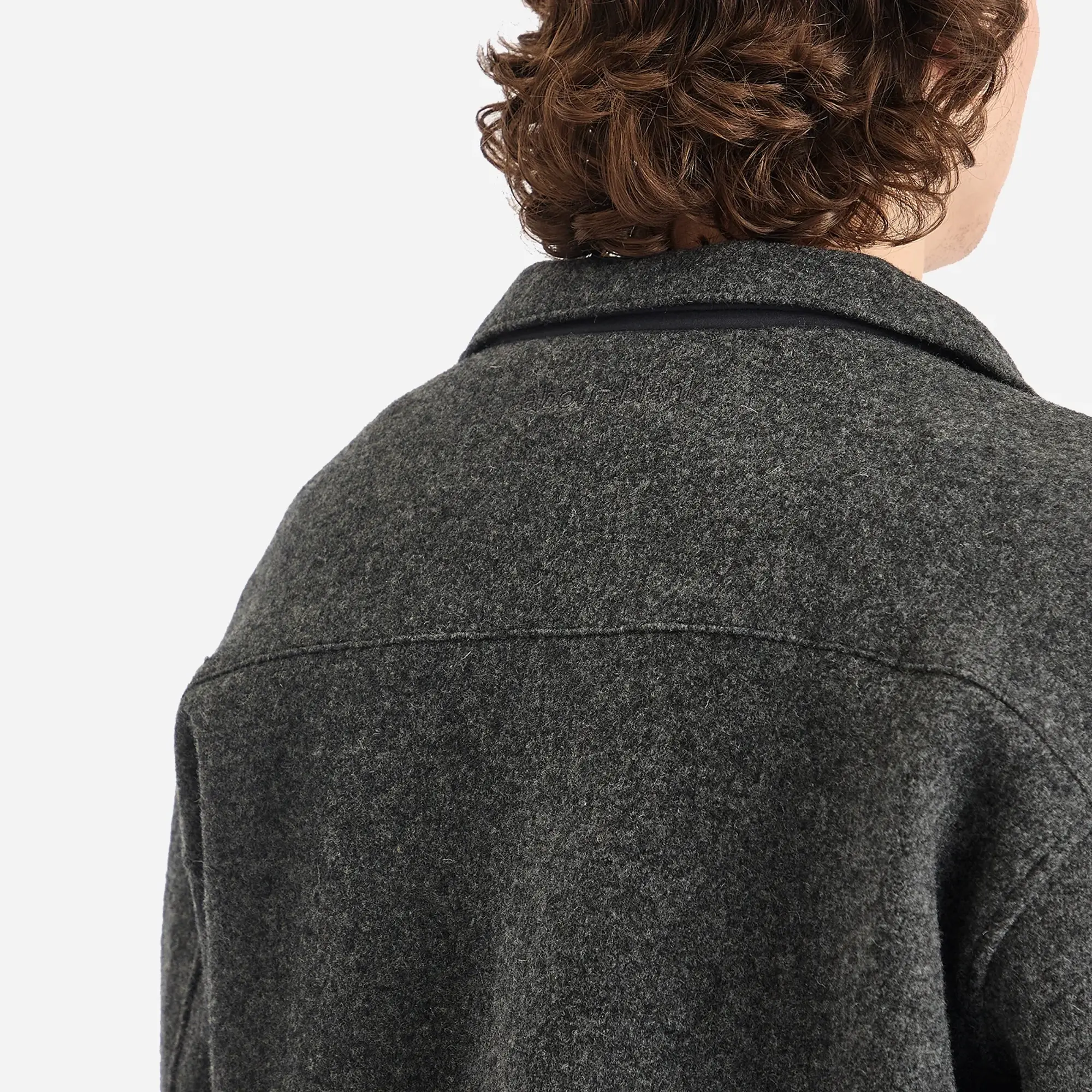 about:blank Men's Wool Overshirt - Presented By END. Charcoal