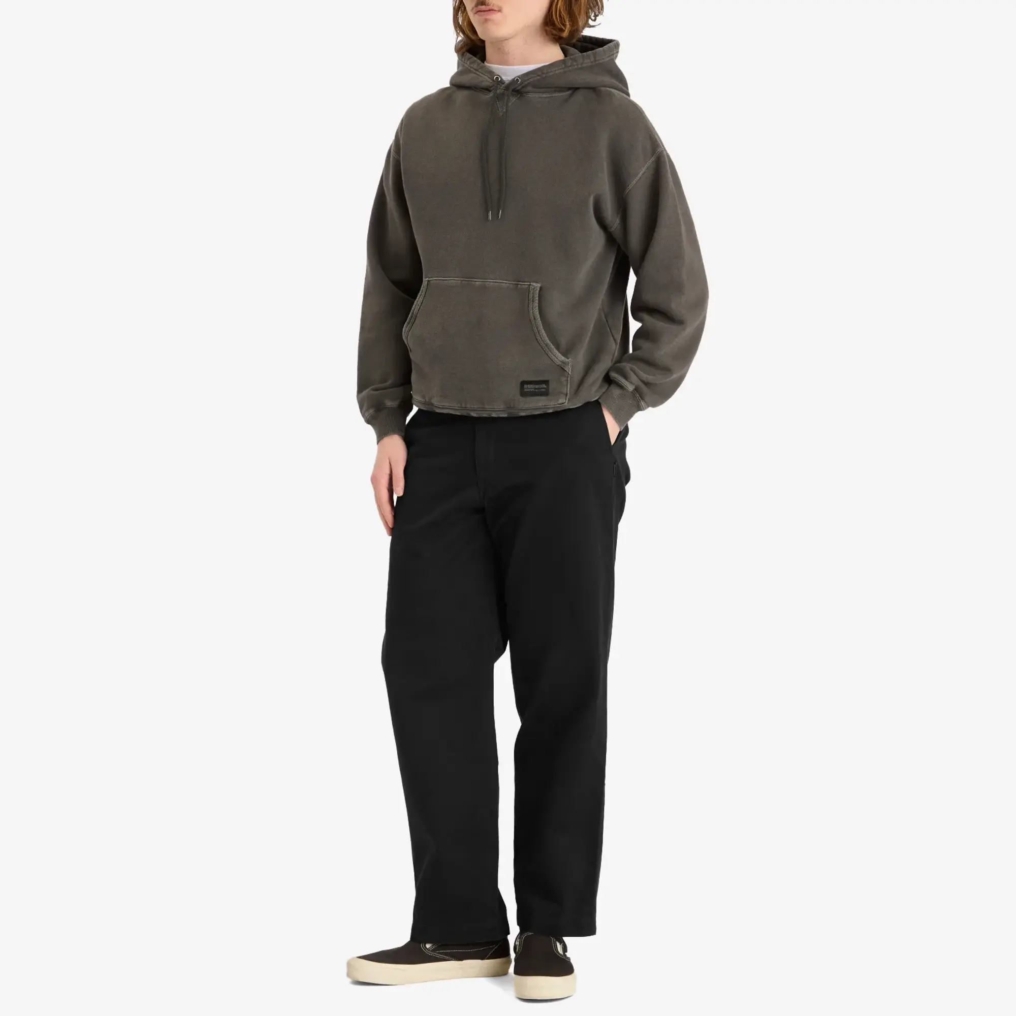 Neighborhood Men's Pigment Dyed Hoodie Black