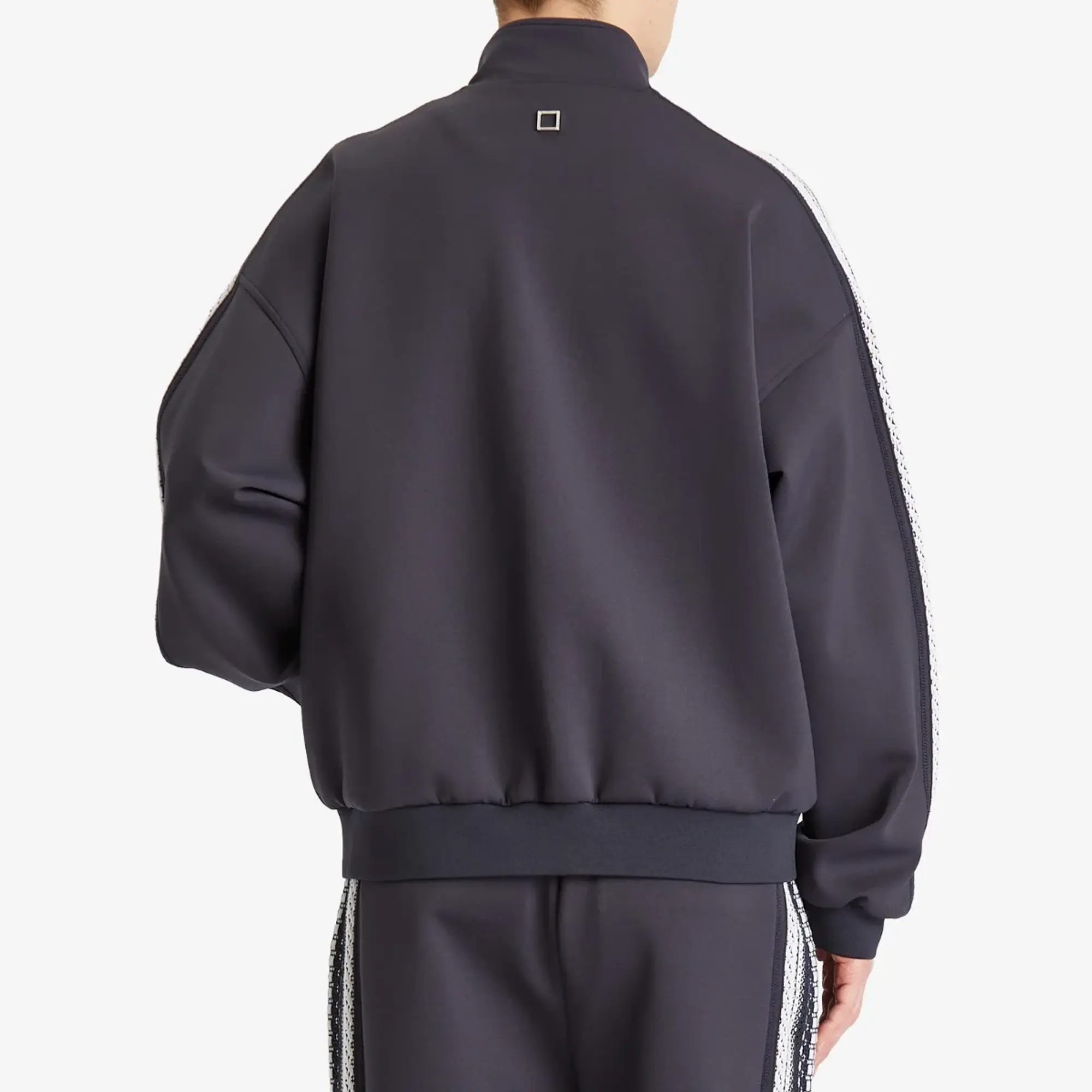 Wooyoungmi Men's Crochet Tape Track Jacket Navy