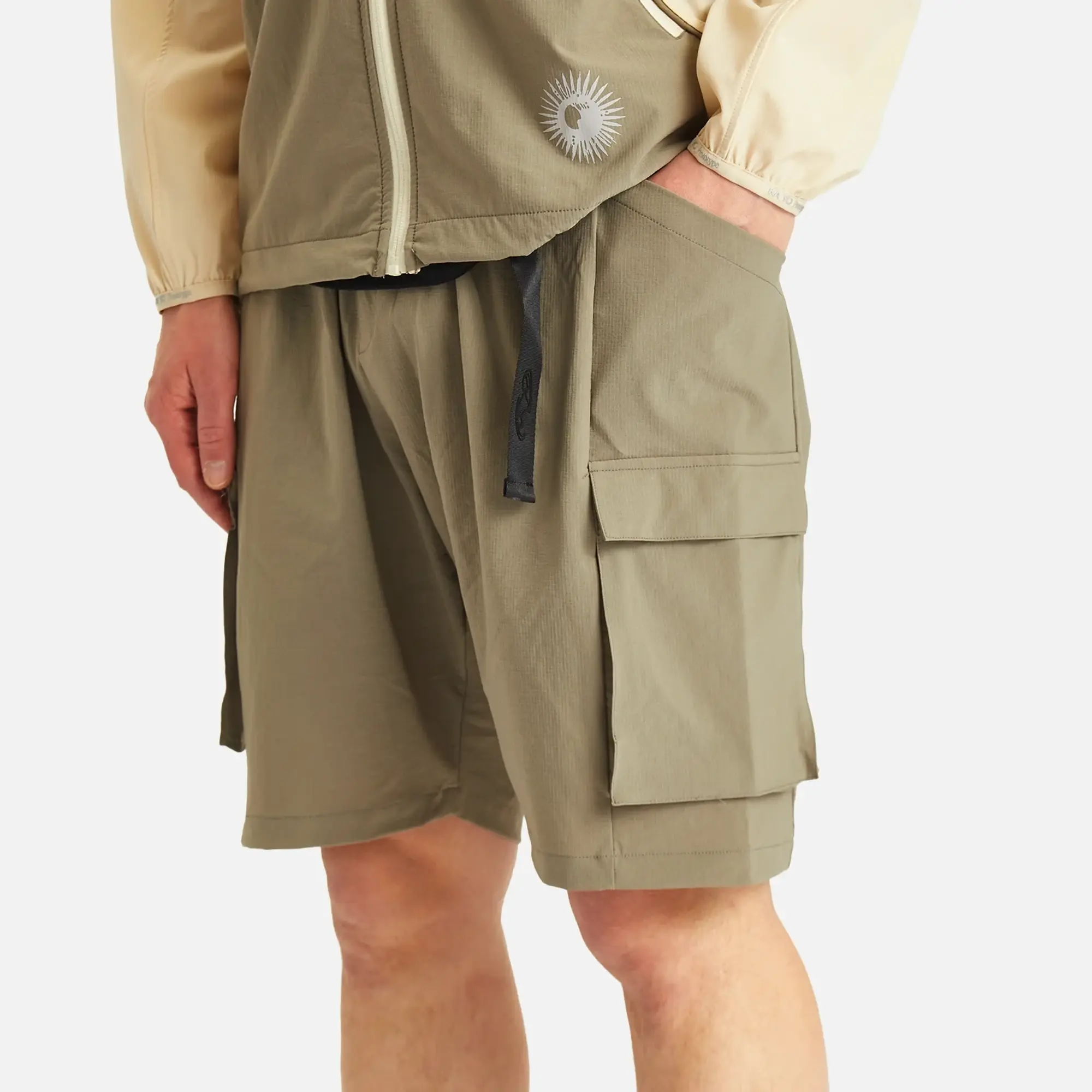 KA_YO_Prototype Men's Lightweight Cargo Shorts Stone