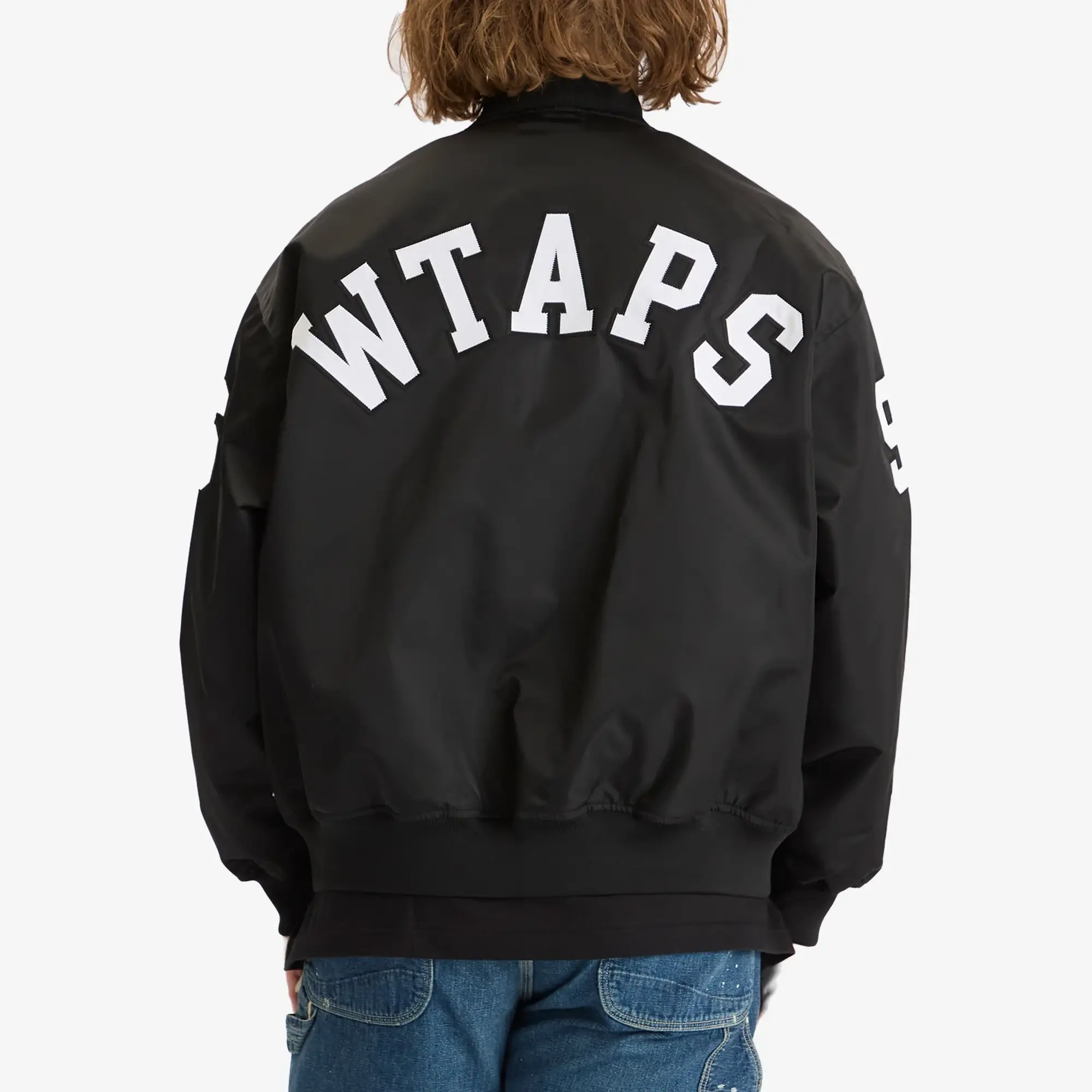 WTAPS Men's Team Stadium Jacket Black