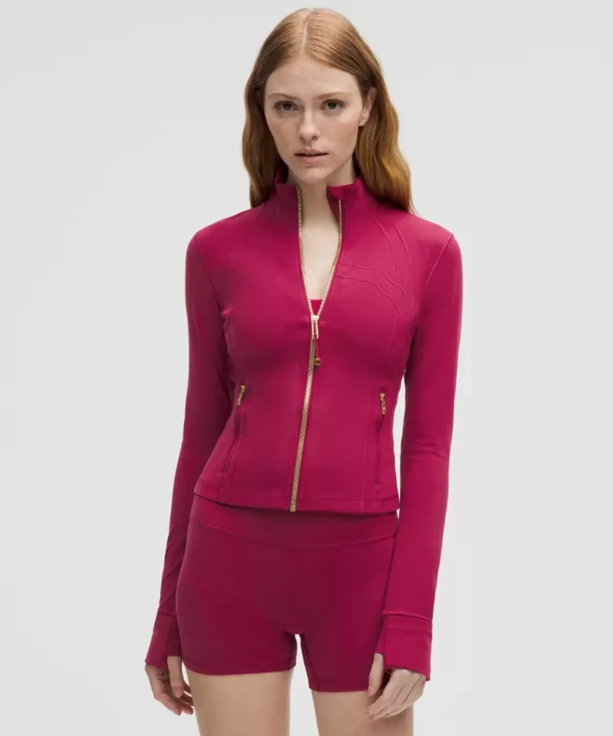 lululemon IE lululemon – Women's Define Cropped Jacket Nulu – Color Gold/Pink – Size 8