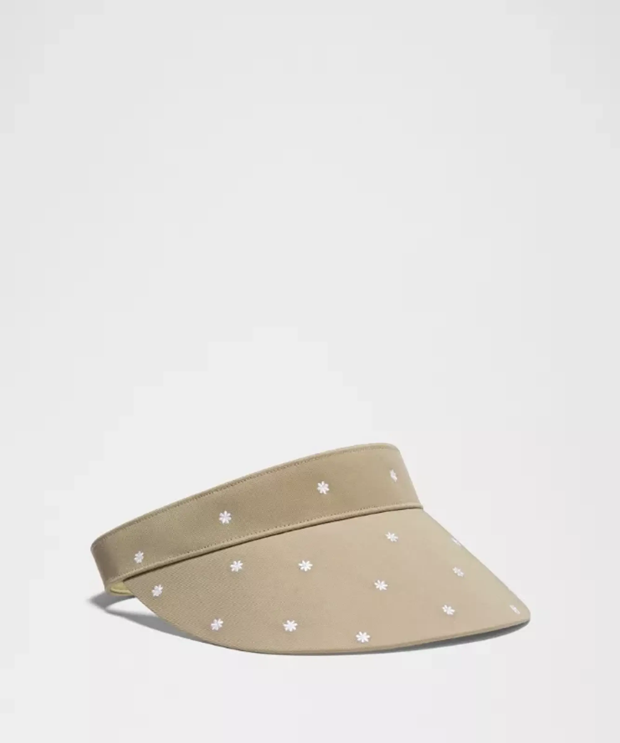 lululemon IE lululemon – Removable Sweatband Cotton Twill Visor Hat – Color White/Brown – Size S/M