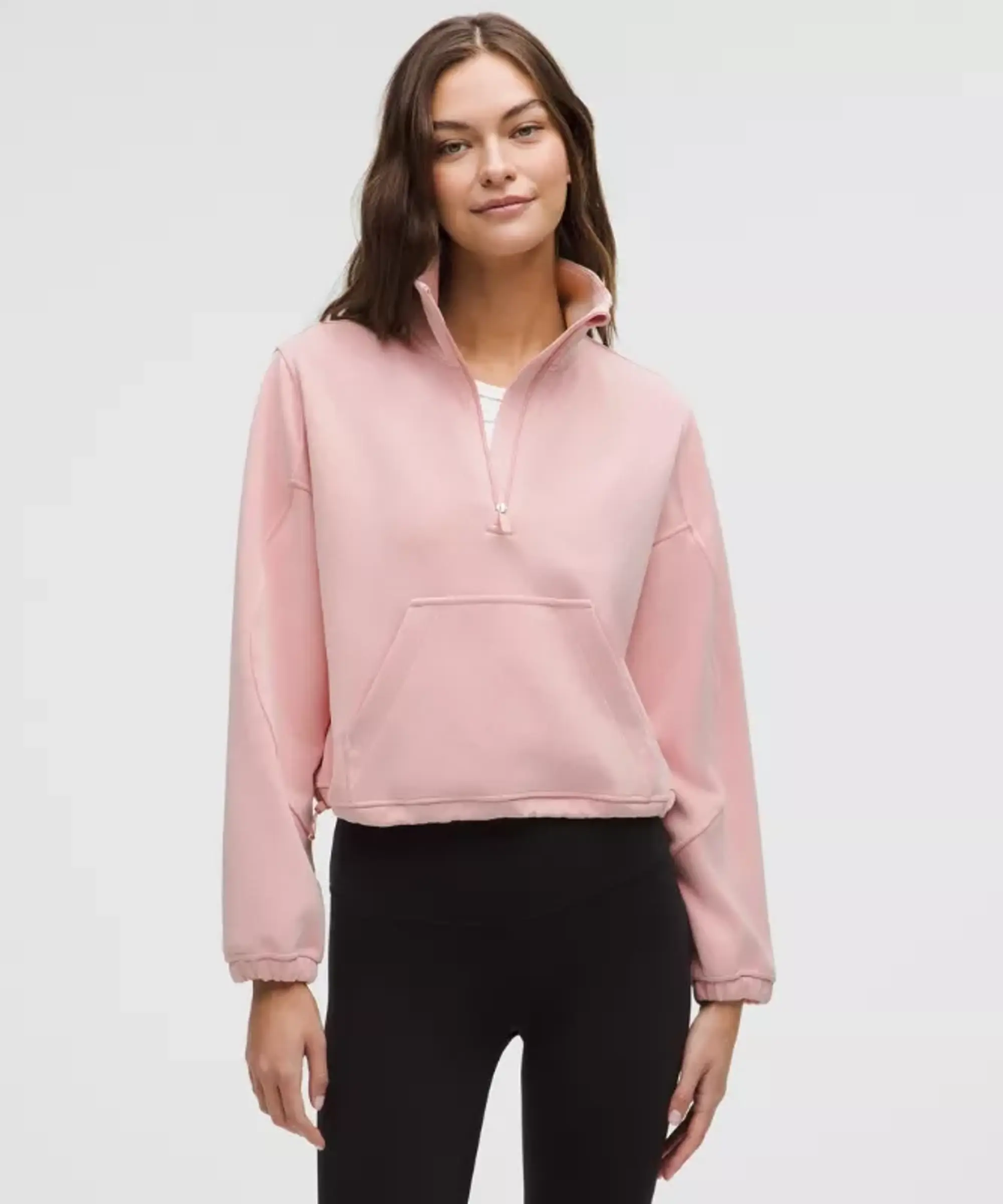 lululemon IE lululemon – Women's Brushed Softstreme Half Zip Sweatshirt – Color Pink – Size 8