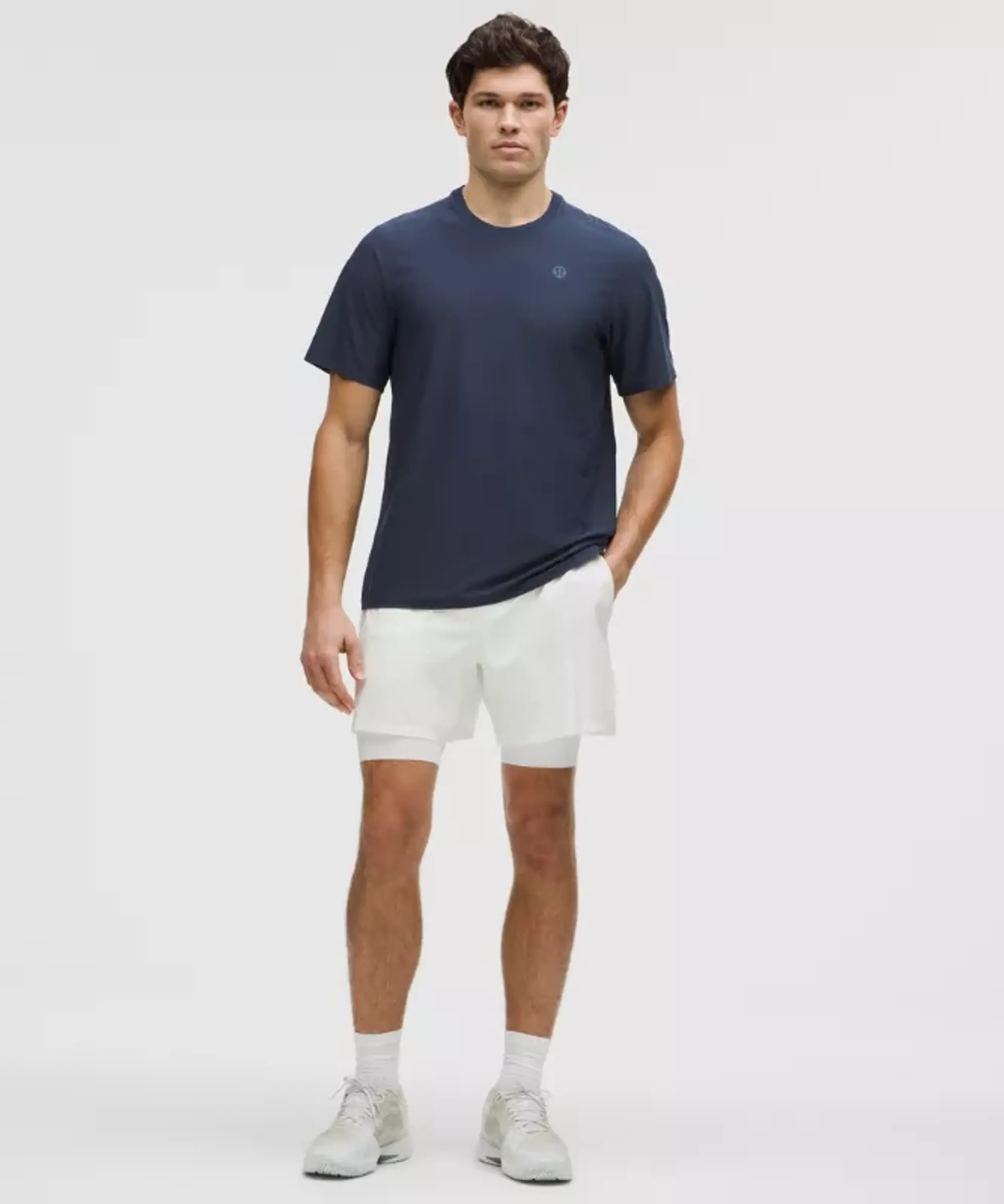 lululemon IE lululemon – Men's UV-Protective Striped Tennis T-Shirt – Color Blue – Size 2XL