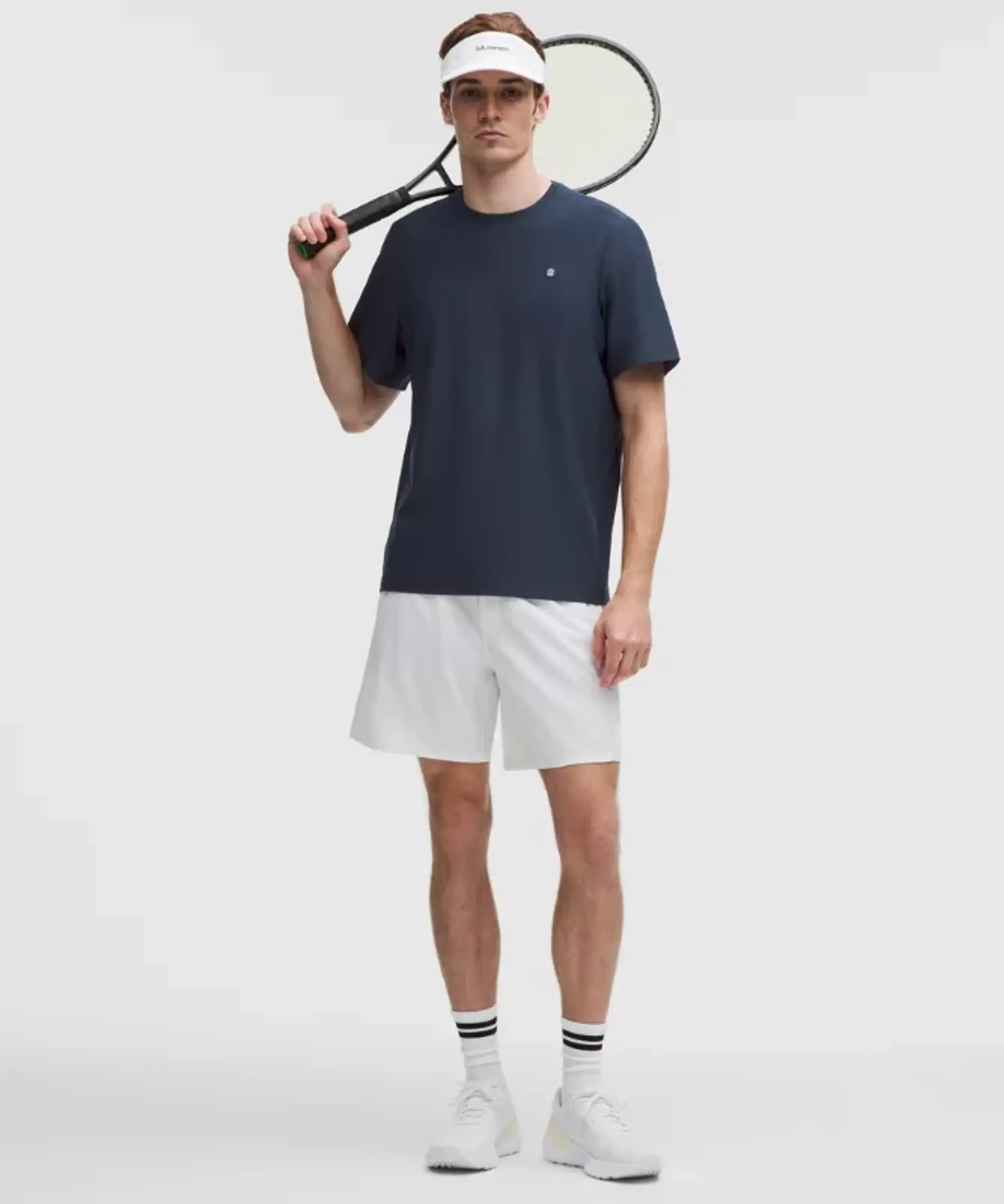 lululemon IE lululemon – Men's UV-Protective Striped Tennis T-Shirt – Color Blue – Size 2XL