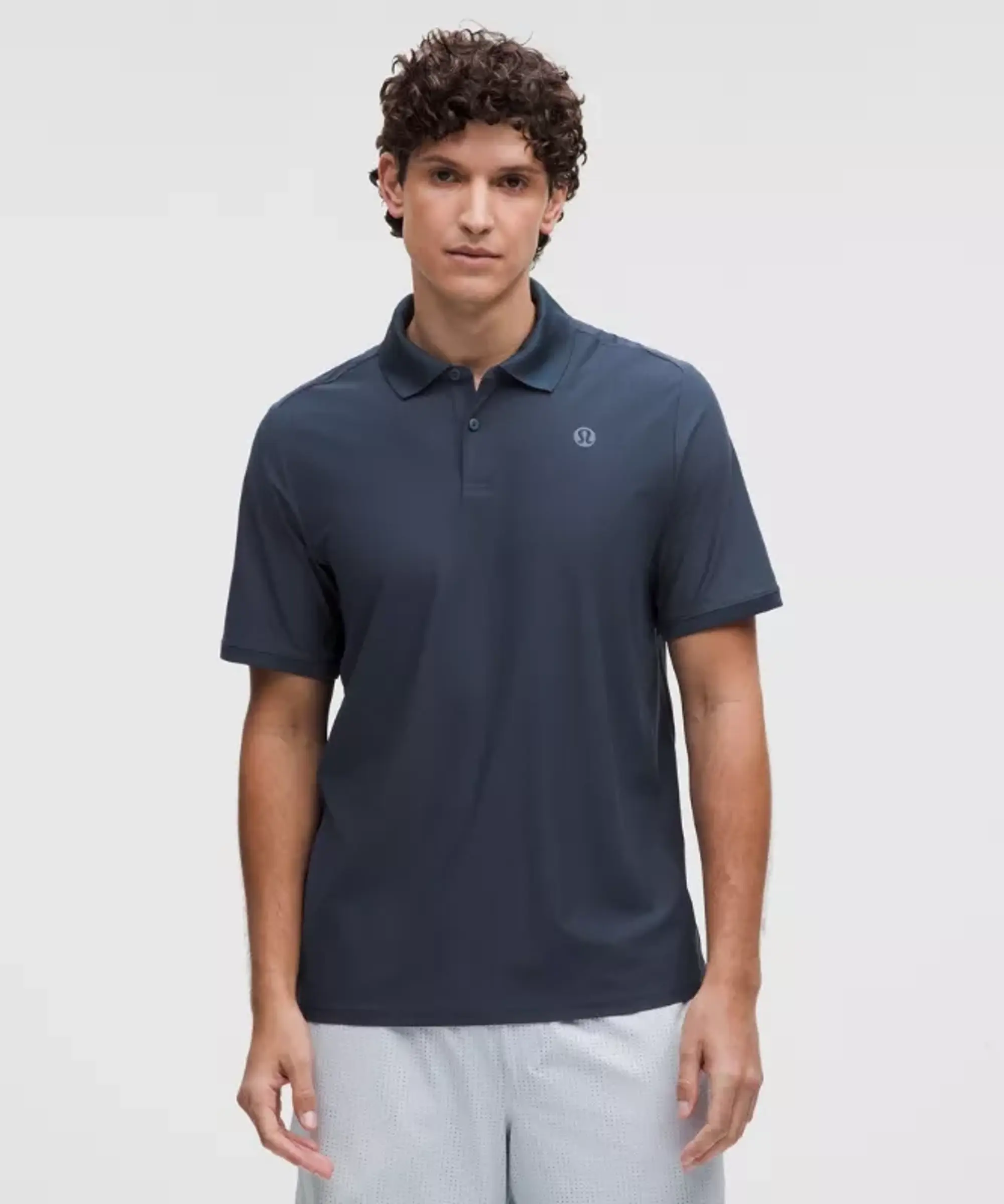 lululemon IE lululemon – Men's UV-Protective Striped Tennis Polo Shirt – Color Blue – Size 2XL