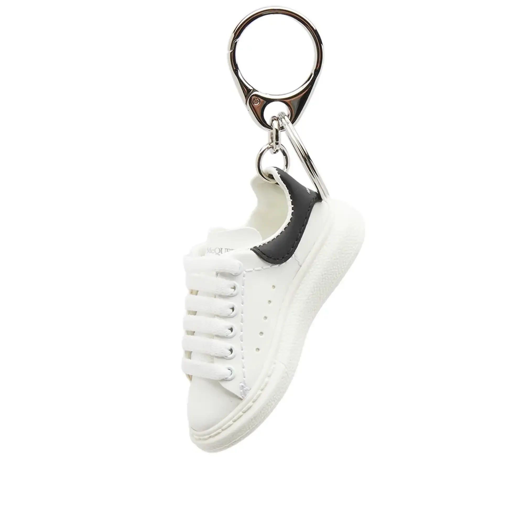 Alexander McQueen Men's Oversized Sneaker Keyring White/Black