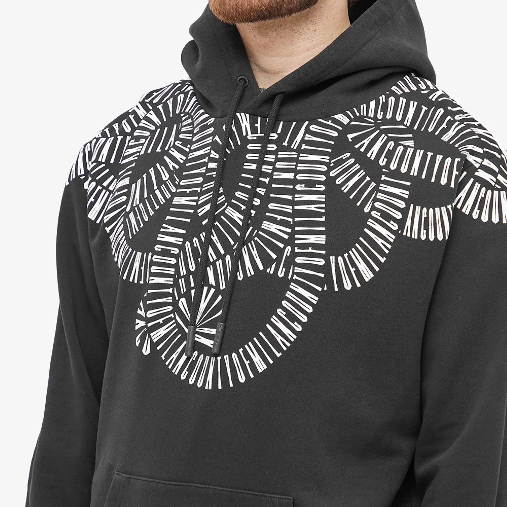 Marcelo Burlon Men's Snake Wings Regular Hoody Black