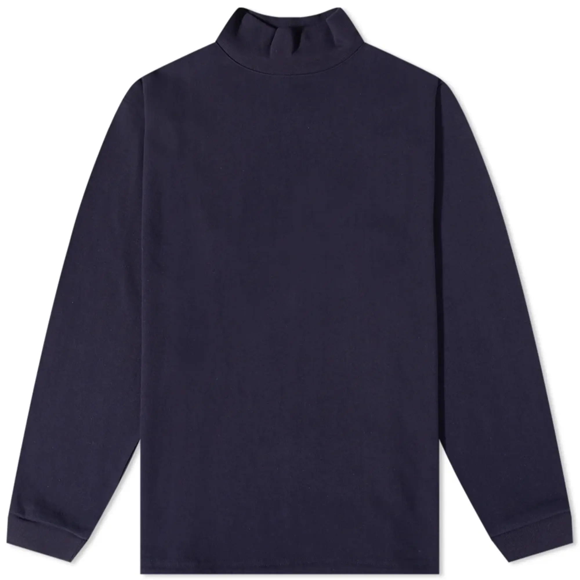 Garbstore Men's Mock Neck T-Shirt Navy