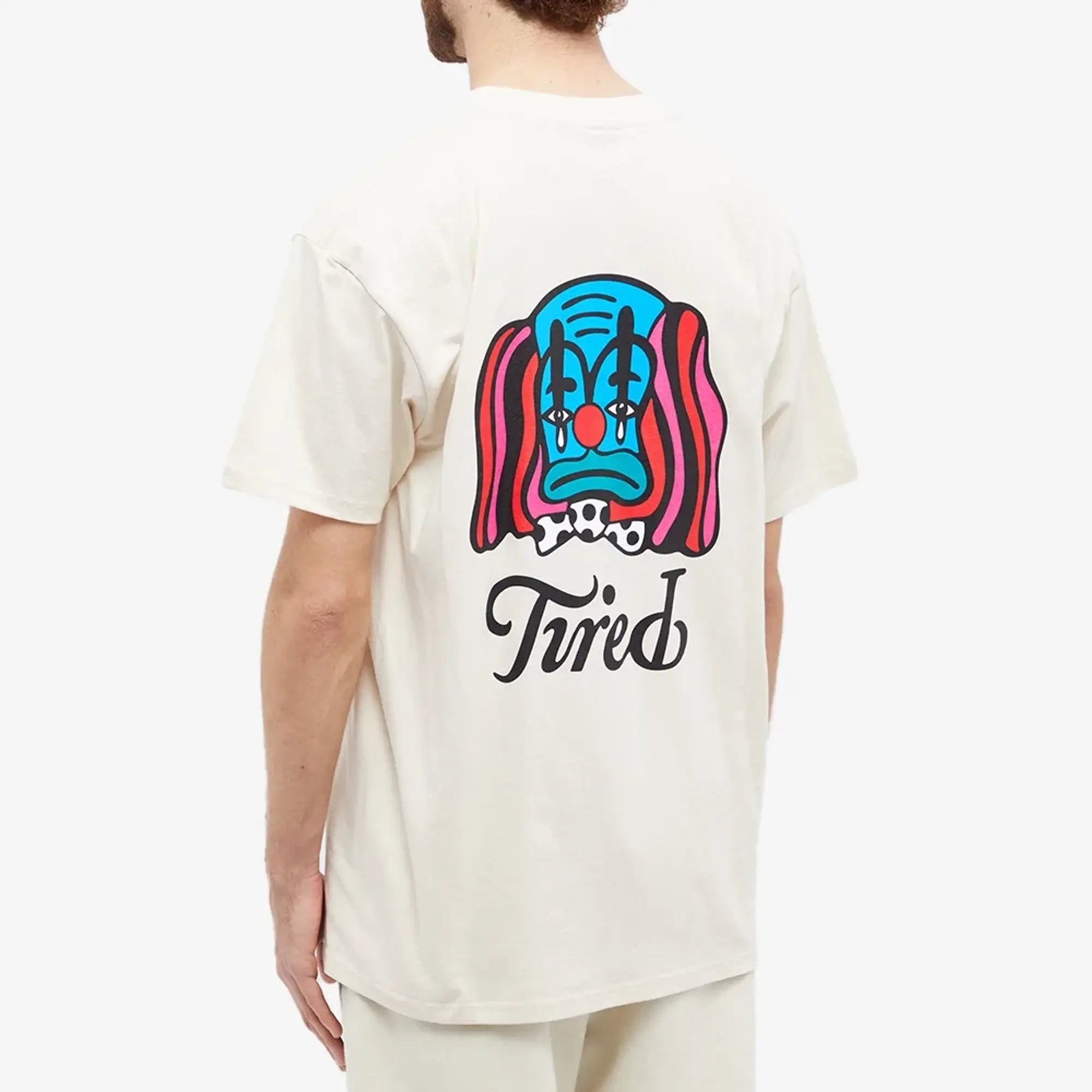 Tired Skateboards Men's Clown T-Shirt Neutrals